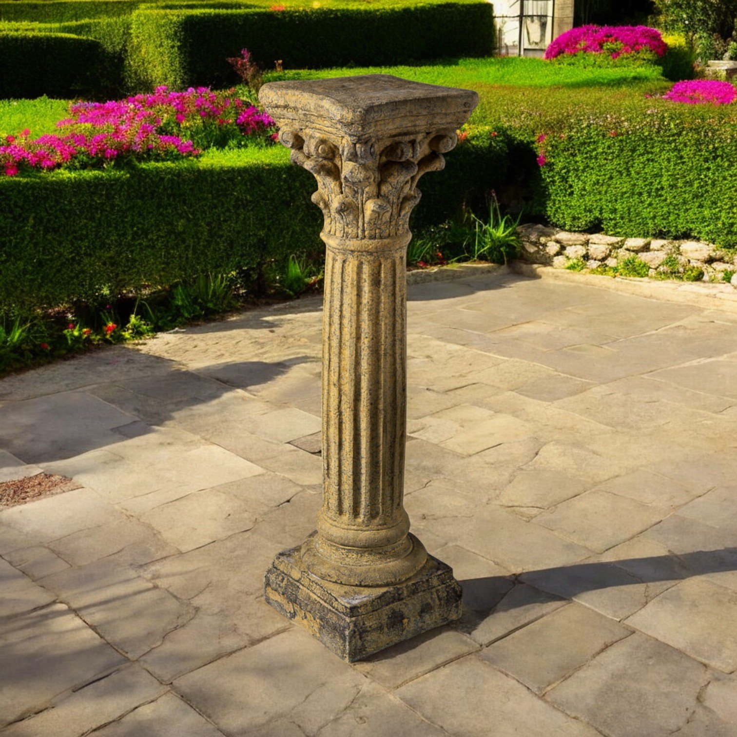 Small English Stone Corinthian Column