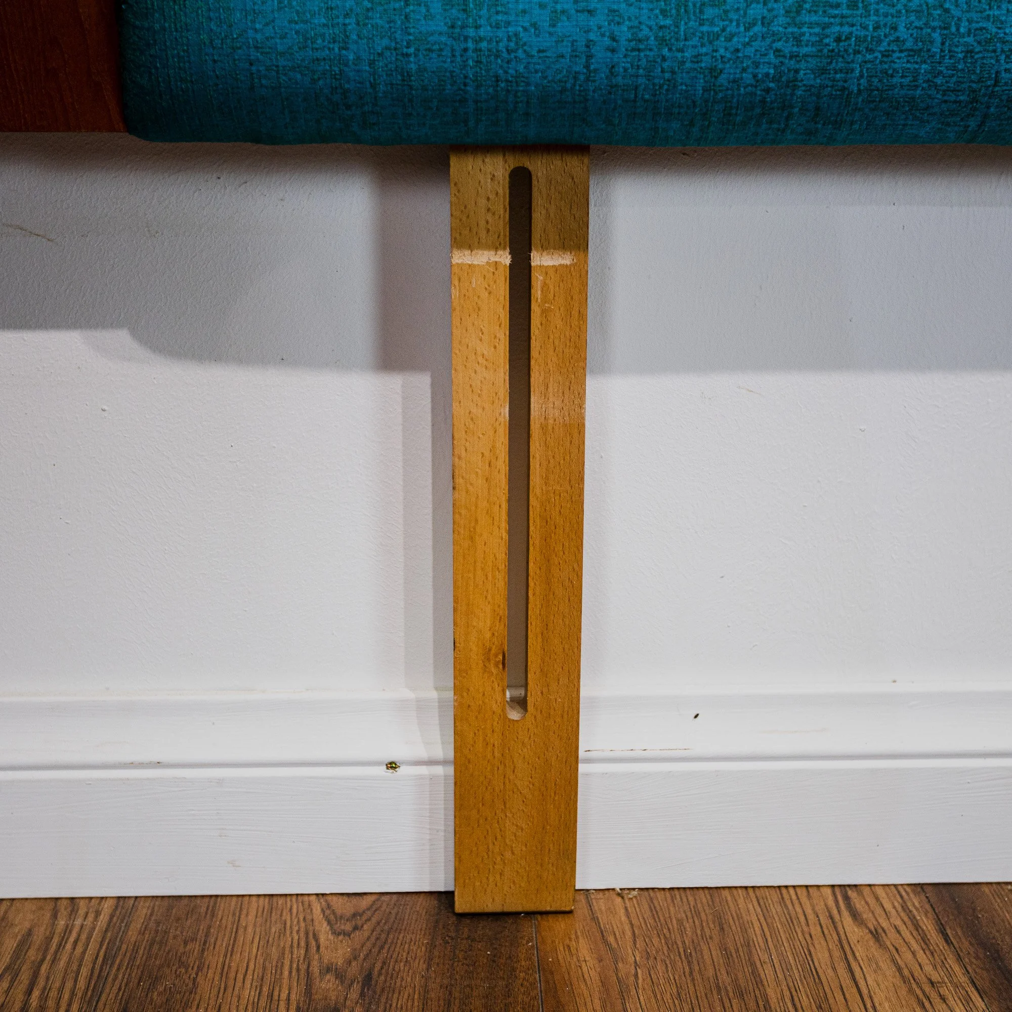G Plan Fresco Teak Double Headboard with Floating Bedside Cabinets by V. B. Wilkins