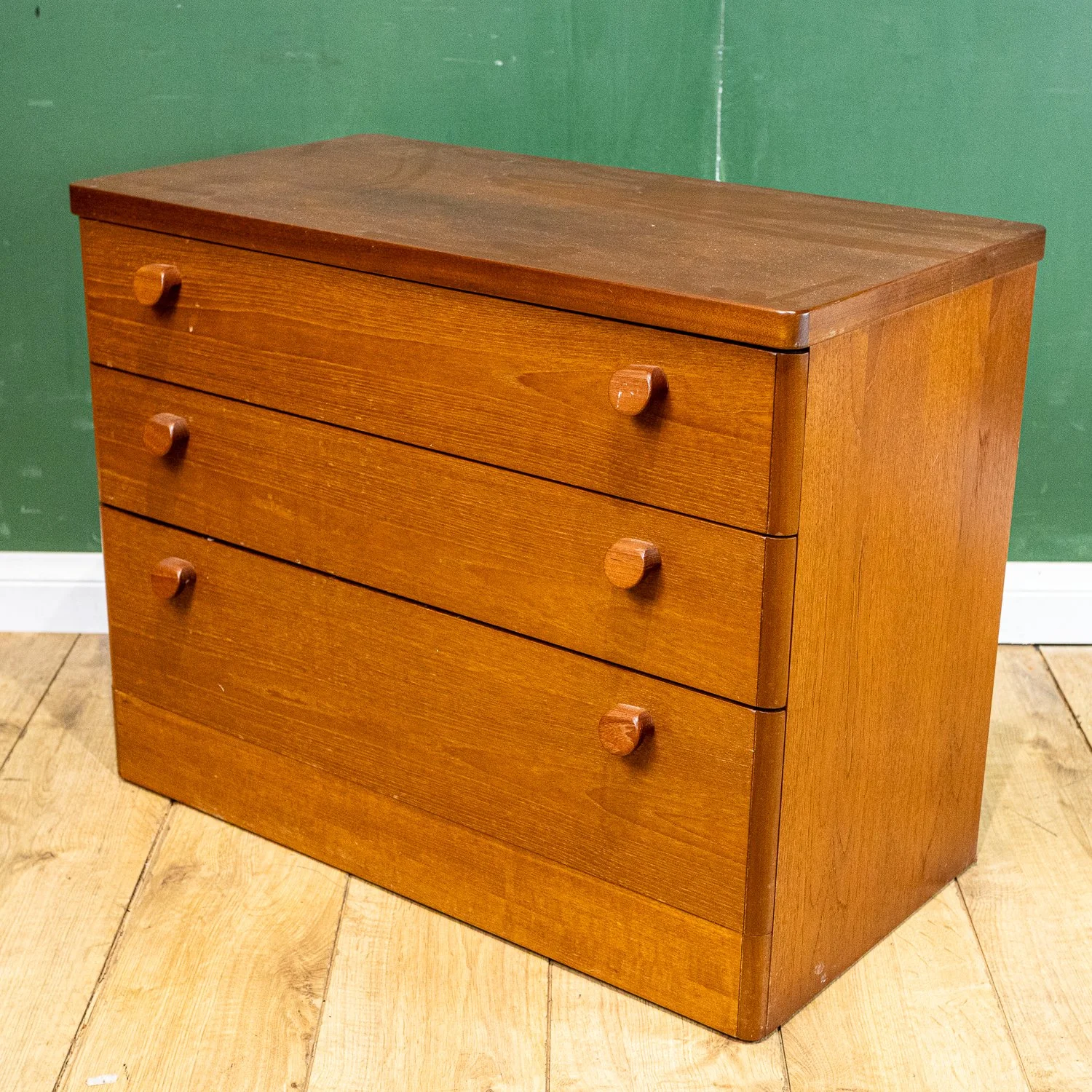 Stag Teak Chest of 3 Graduating Drawers