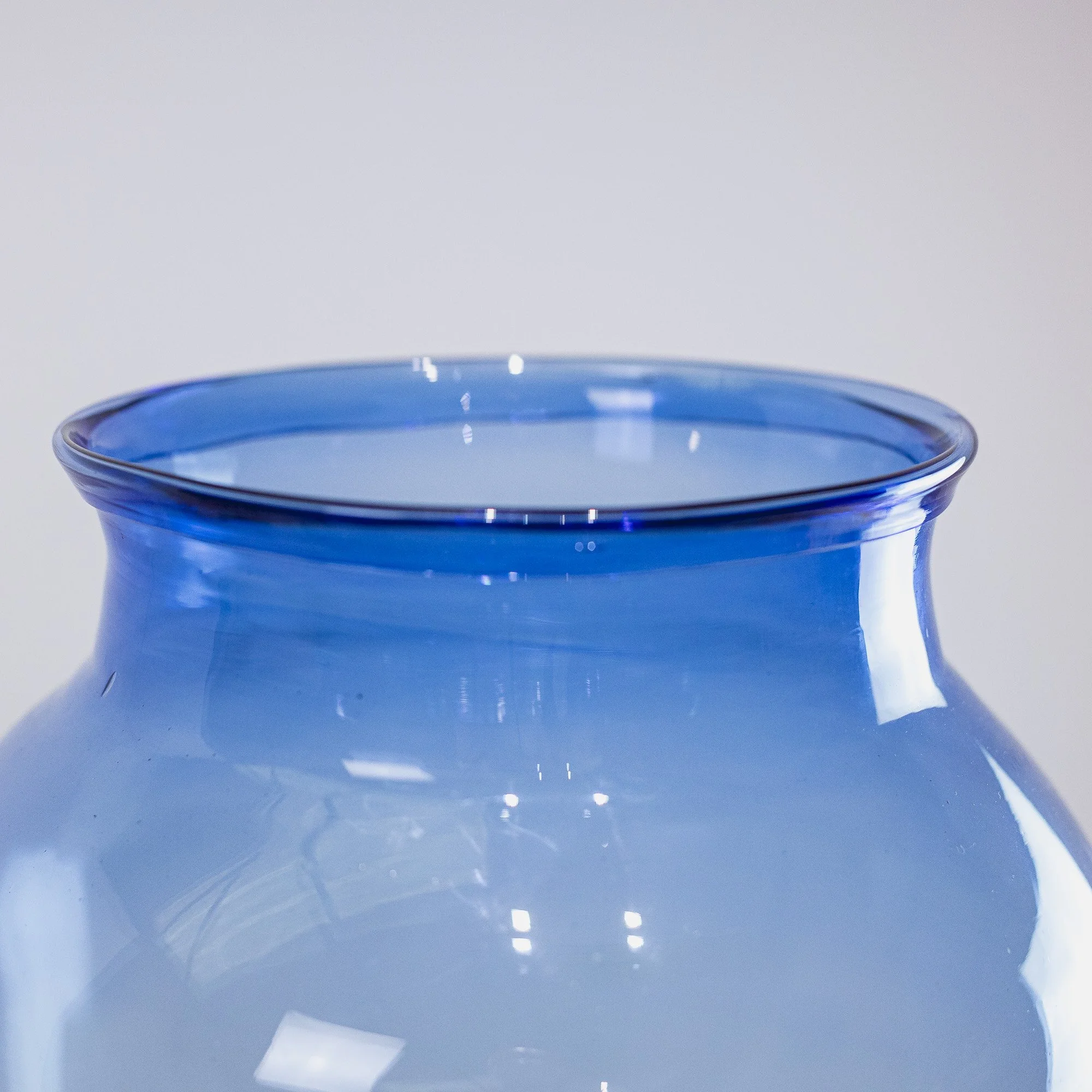 28. Large Blue Tinted European Glass Vase -2.jpg