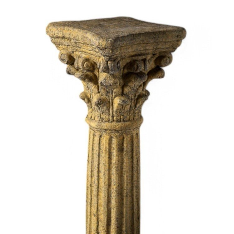 Small English Stone Corinthian Column