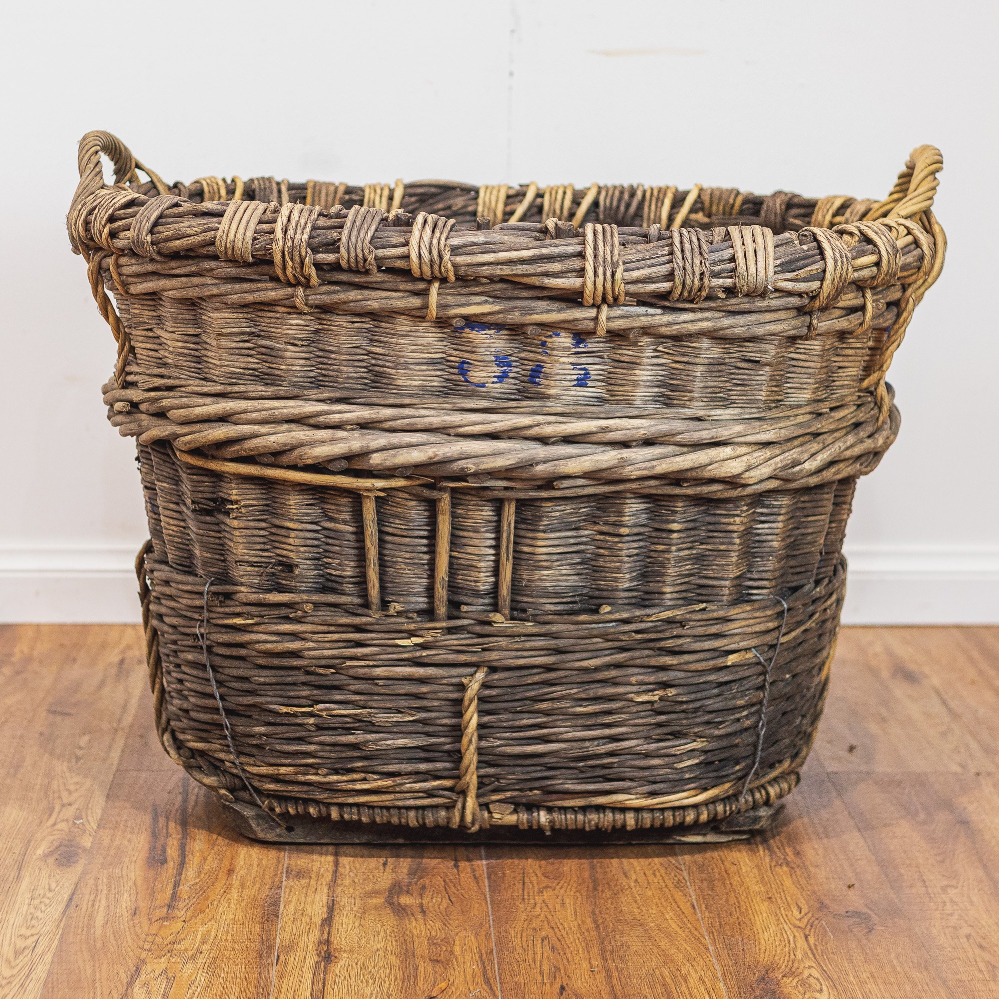 Original French Wicker Champagne Grape Collecting Basket - 2-5.jpg