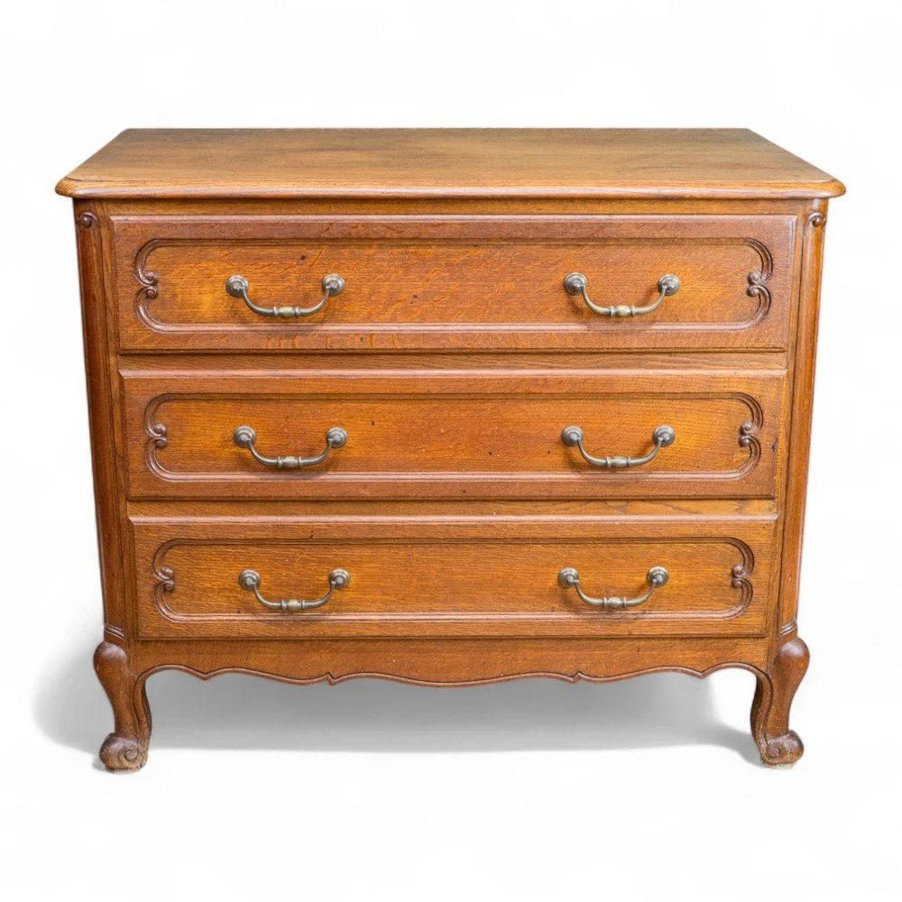 French Oak Chest of 3 Drawers