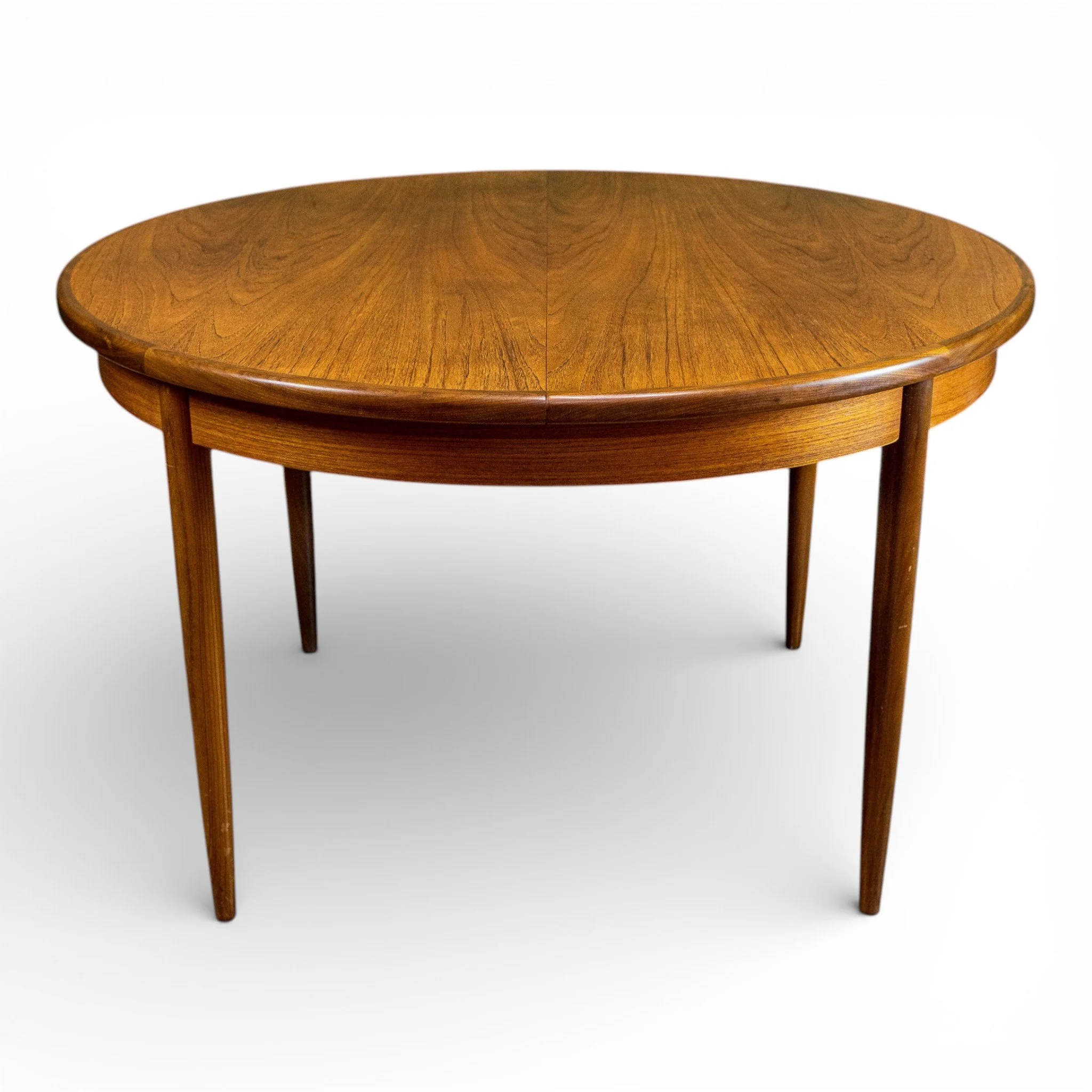 G Plan Fresco Round Teak Extending Dining Table
