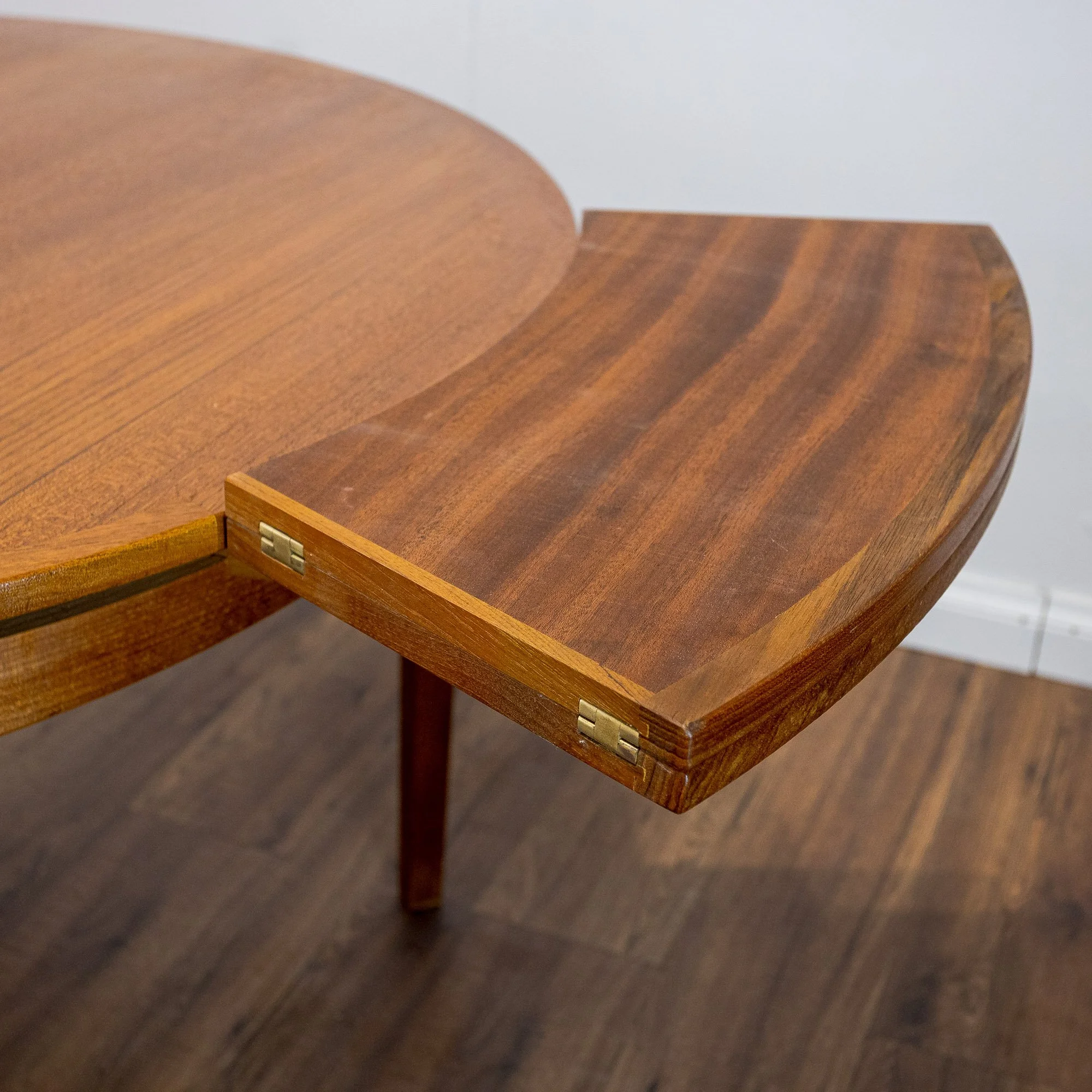 Dyrlund Danish Flip Flap Teak Dining Table