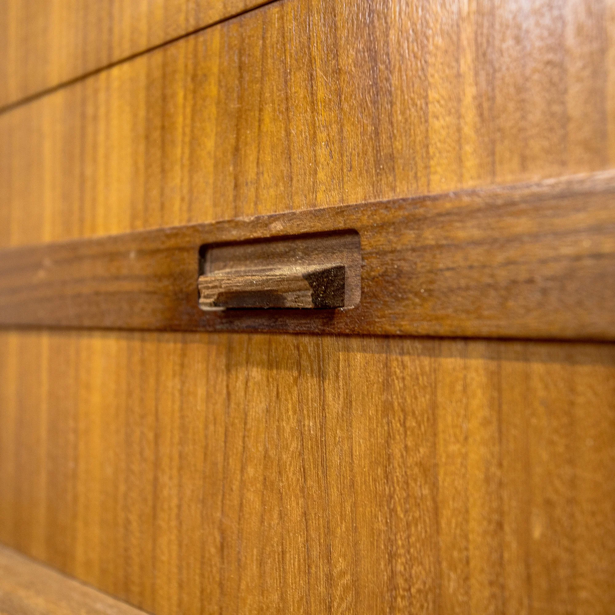 White & Newton 'Edensfield' Teak Sliding Door Sideboard