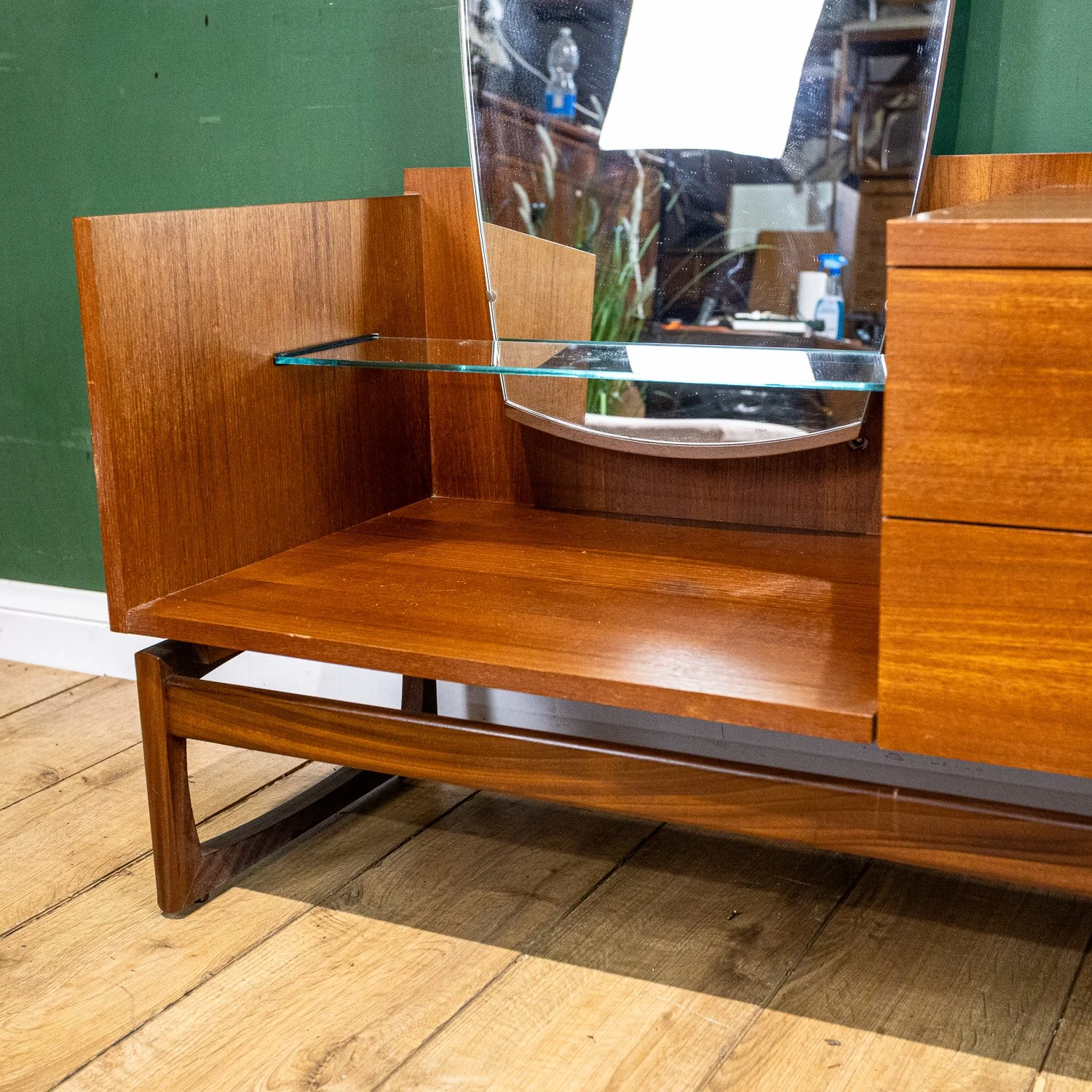 G Plan Quadrille Teak Dressing Table and Stool