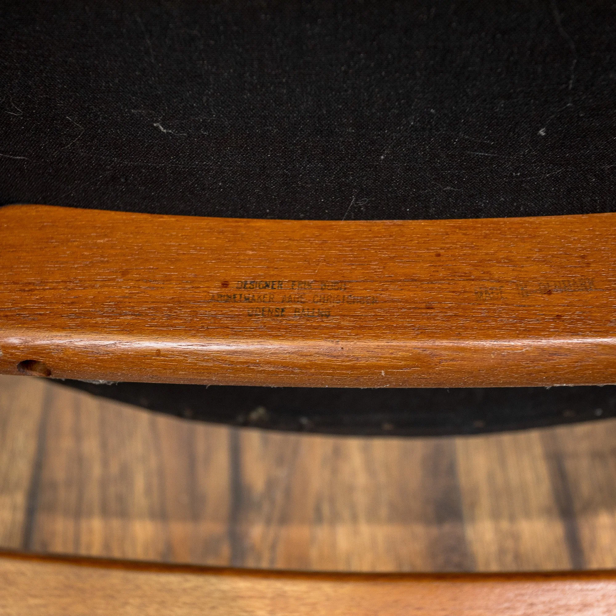Erik Buch for OD Møbler Model 49 & 50 Teak Dining Chairs x6