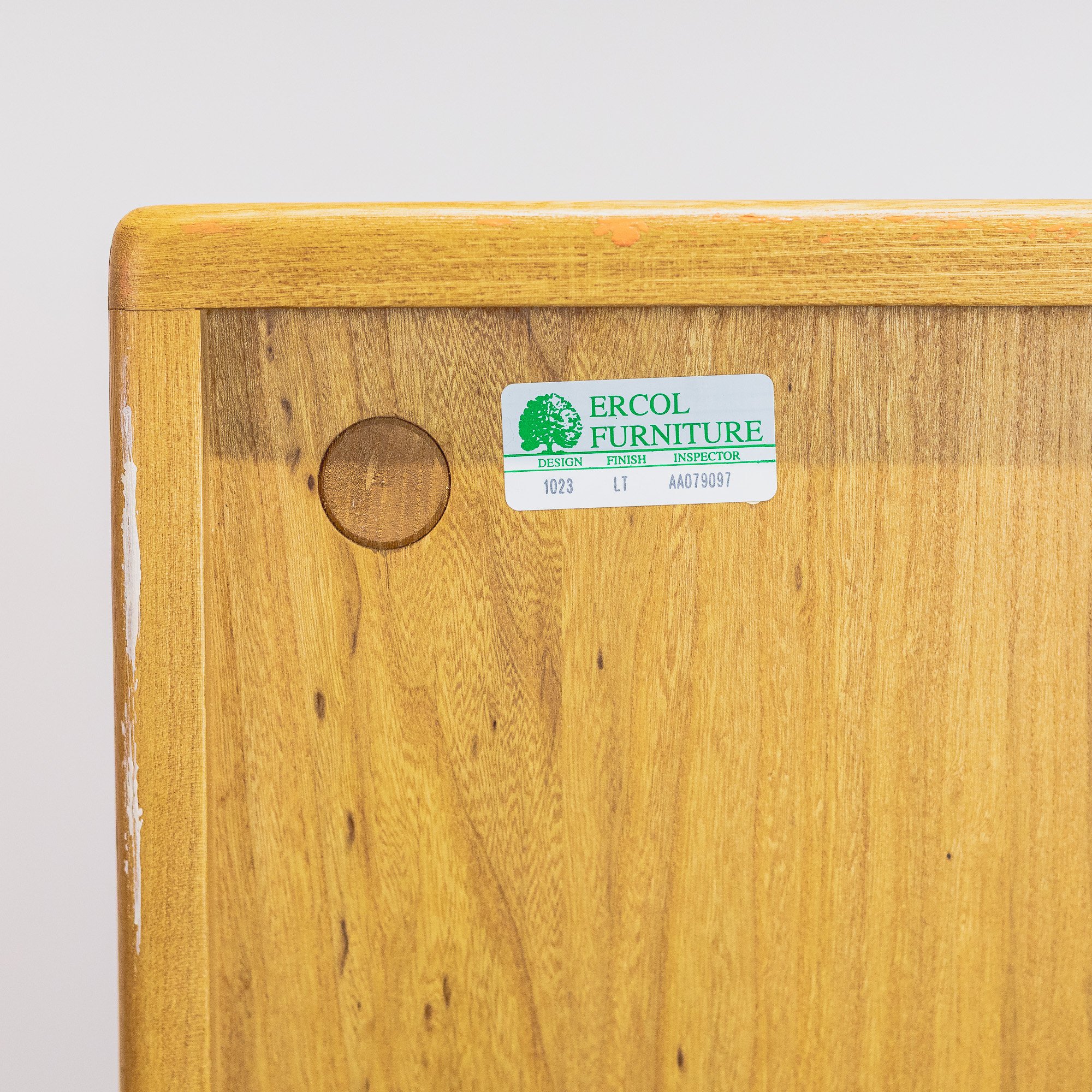 Ercol Windsor Model 1008 Blonde Elm Single Cupboard -13.jpg