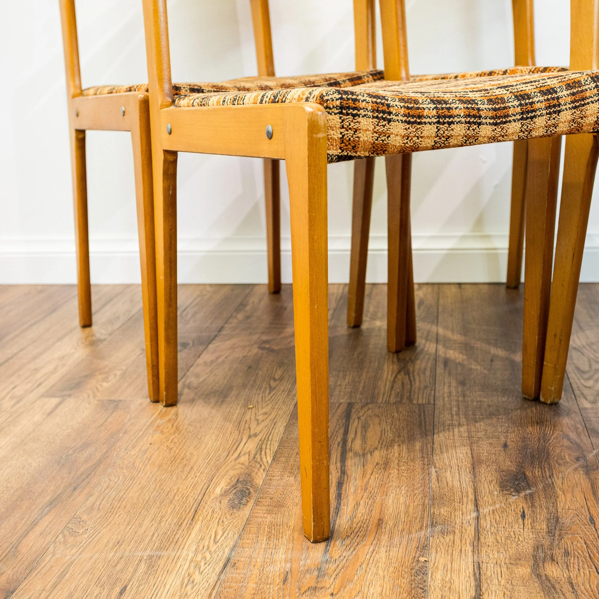 German Teak Dining Chairs – Set of 4