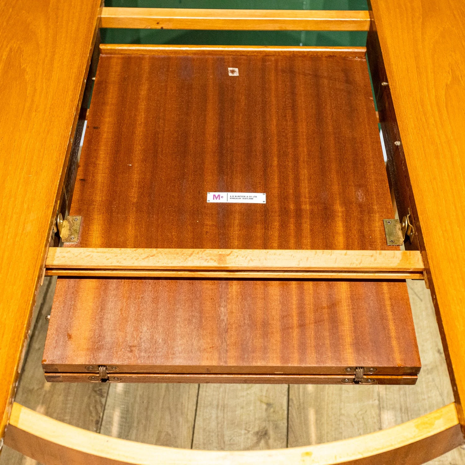 McIntosh Round Teak Extending Dining Table