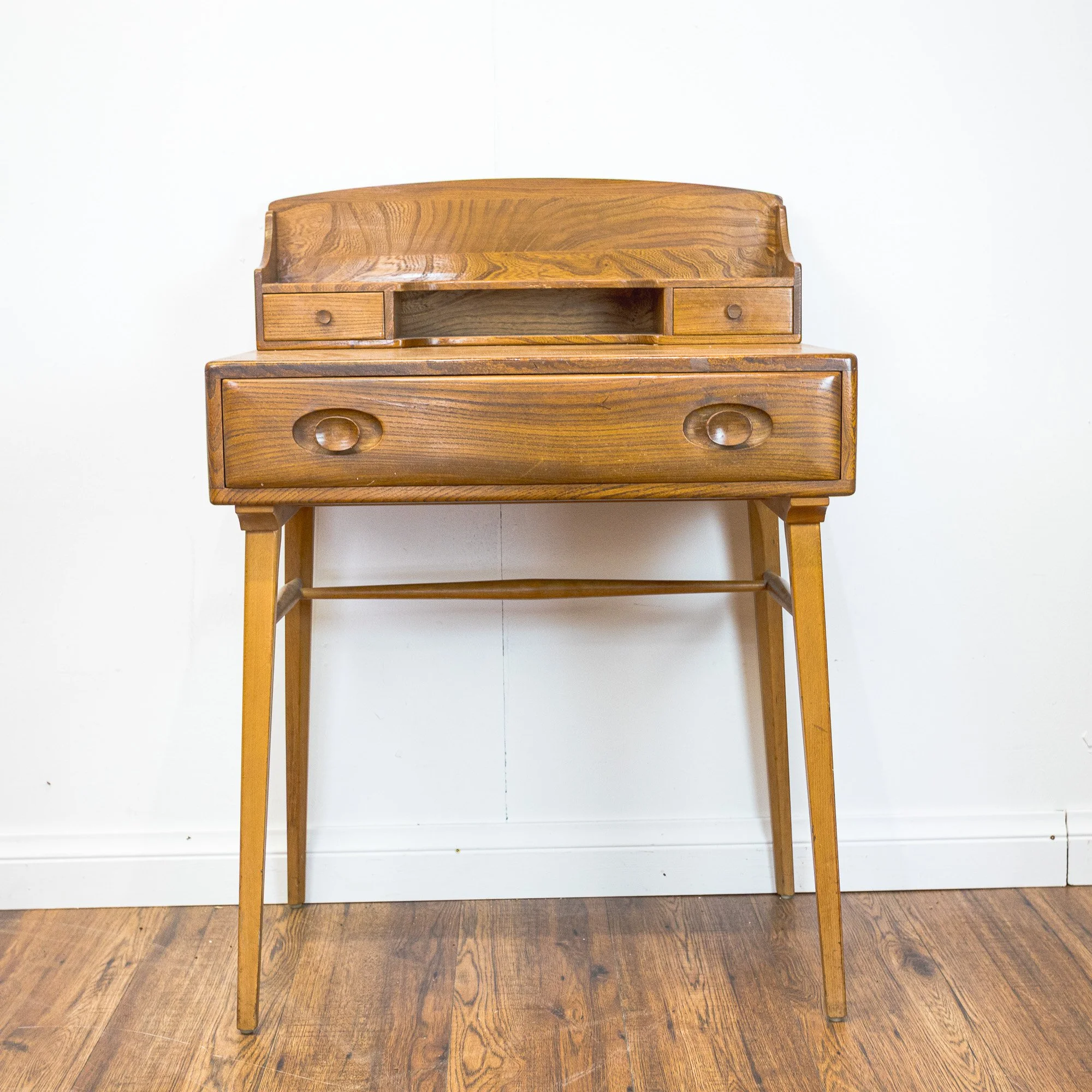 Ercol Model 439 Blonde Elm and Beech Writing Desk