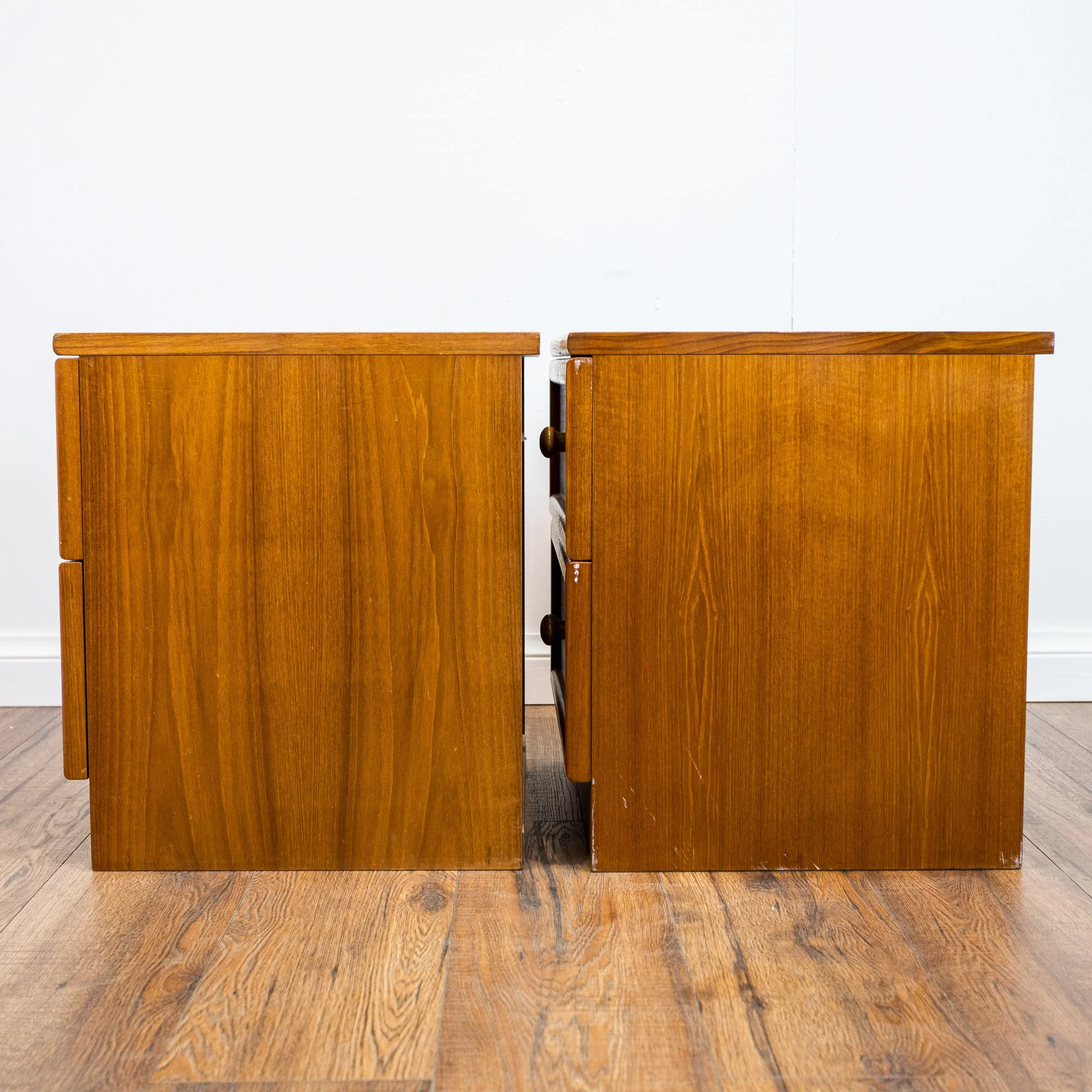G Plan Albany Teak Bedside Cabinets – Pair by Leslie Dandy