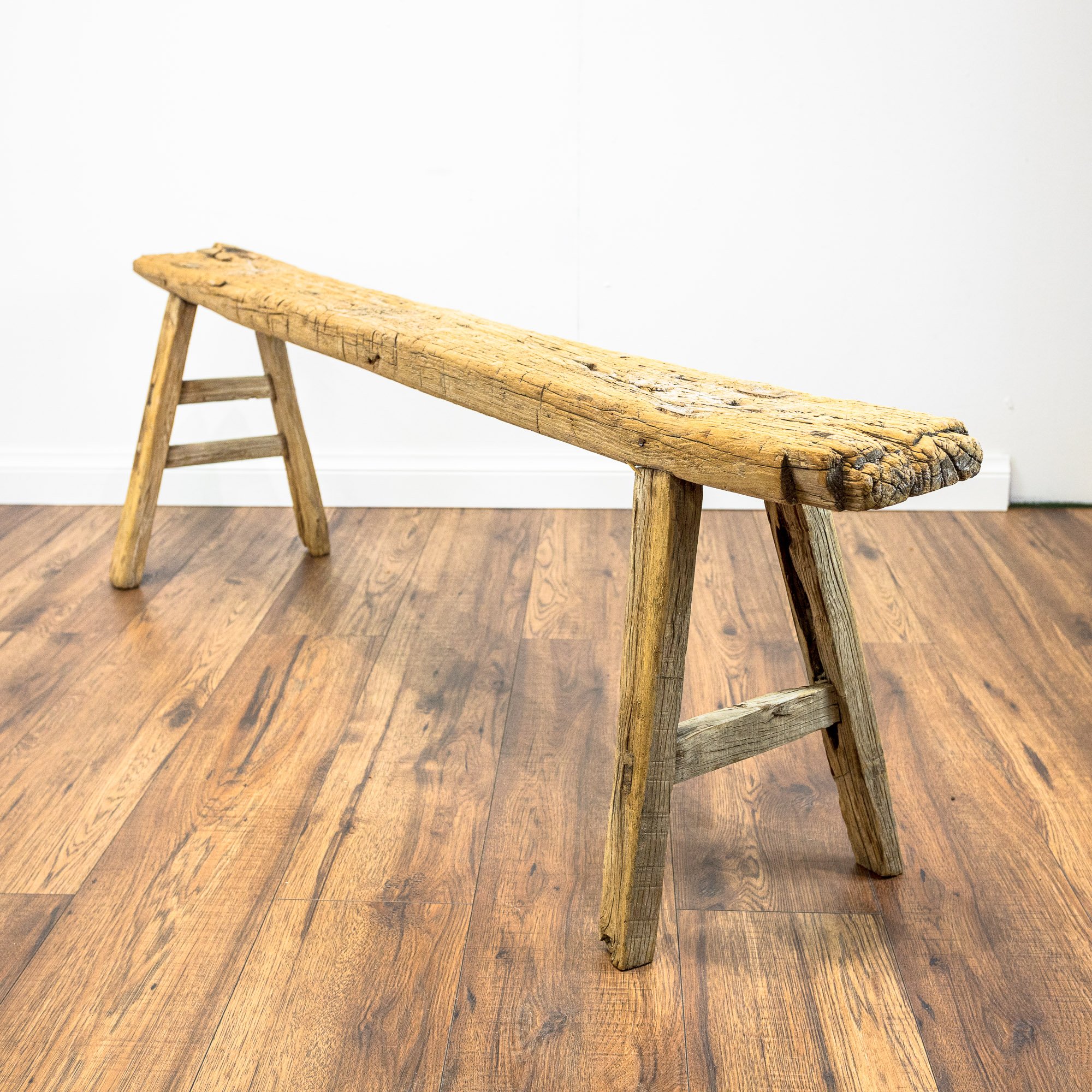 Reclaimed Elm Skinny Pig Bench