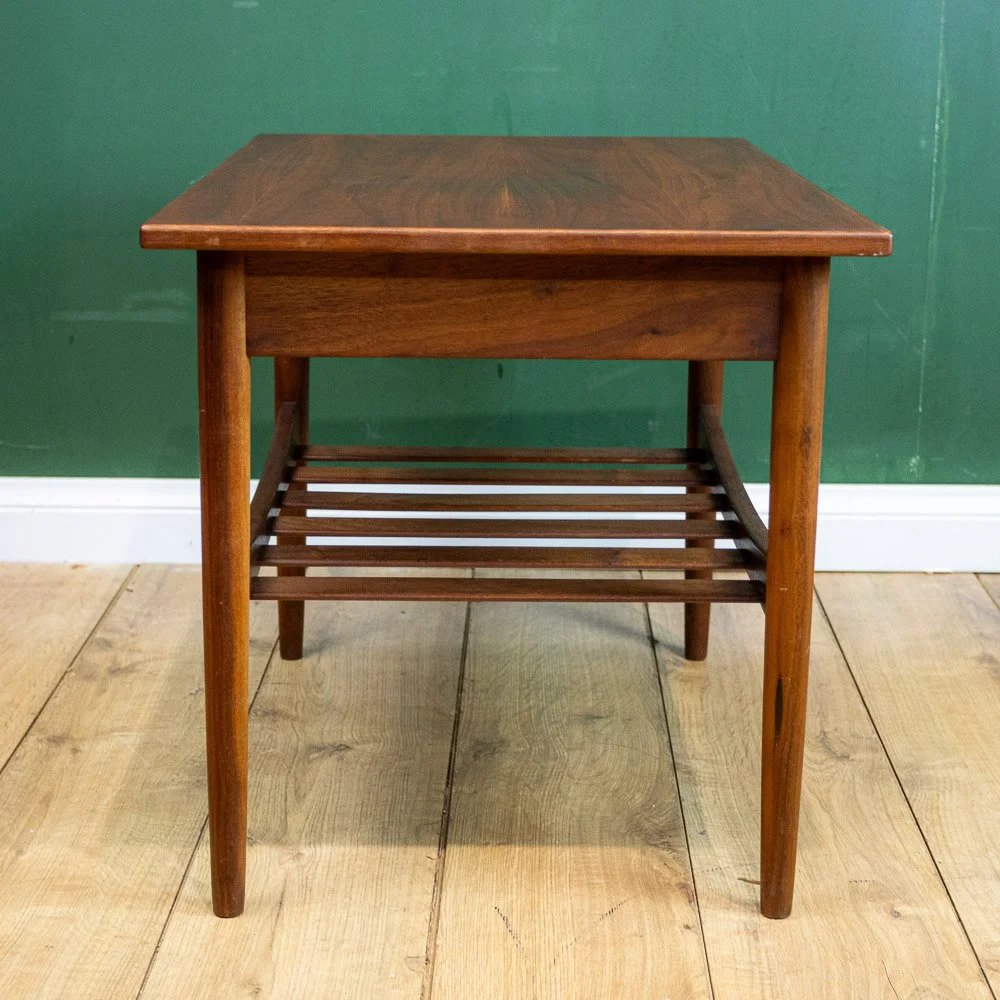 Mid Century Teak Overhanging Coffee Table