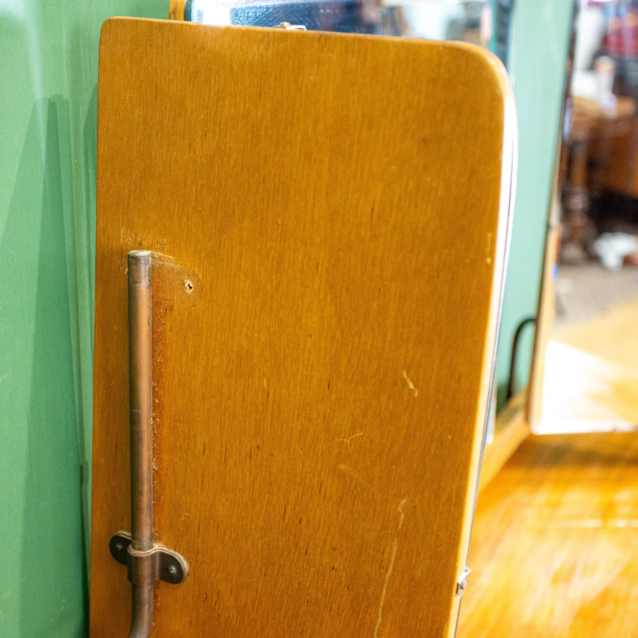 Alfred Cox Walnut Triple Mirror Dressing Table