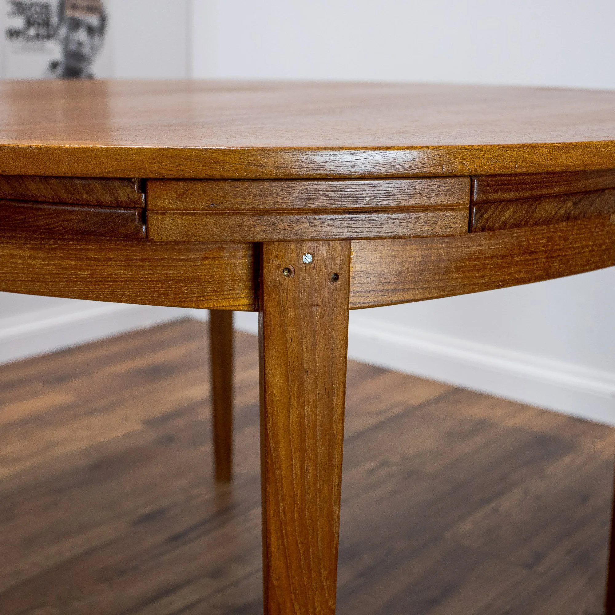 Dyrlund Danish Flip Flap Teak Dining Table