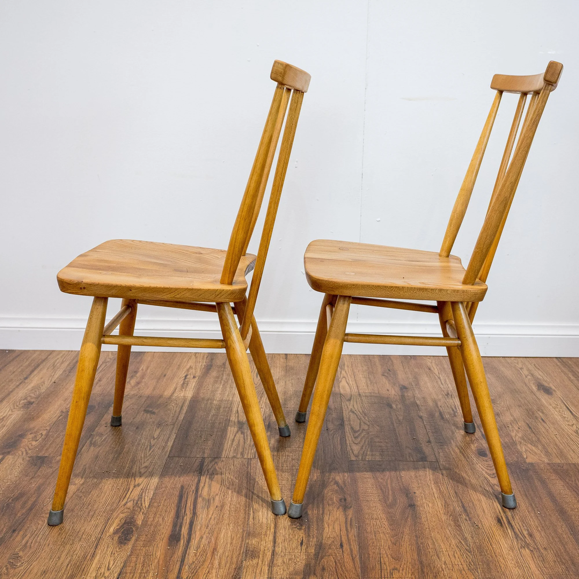 Ercol Model 391 Blue Label Elm and Beech Dining Chairs – Set of 4