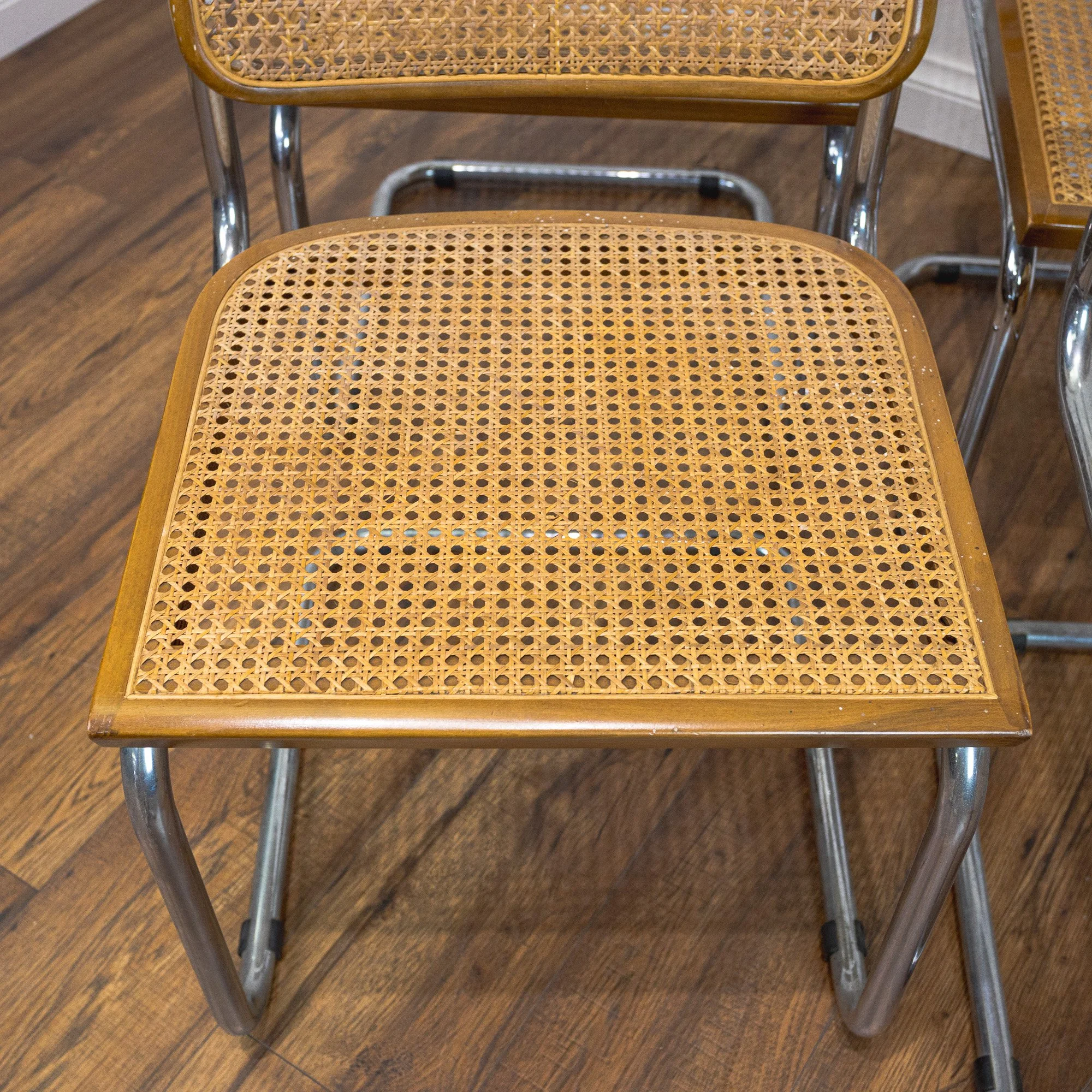 Italian Marcel Breuer B32 ‘Cesca’ Dining Chairs – Set of Four