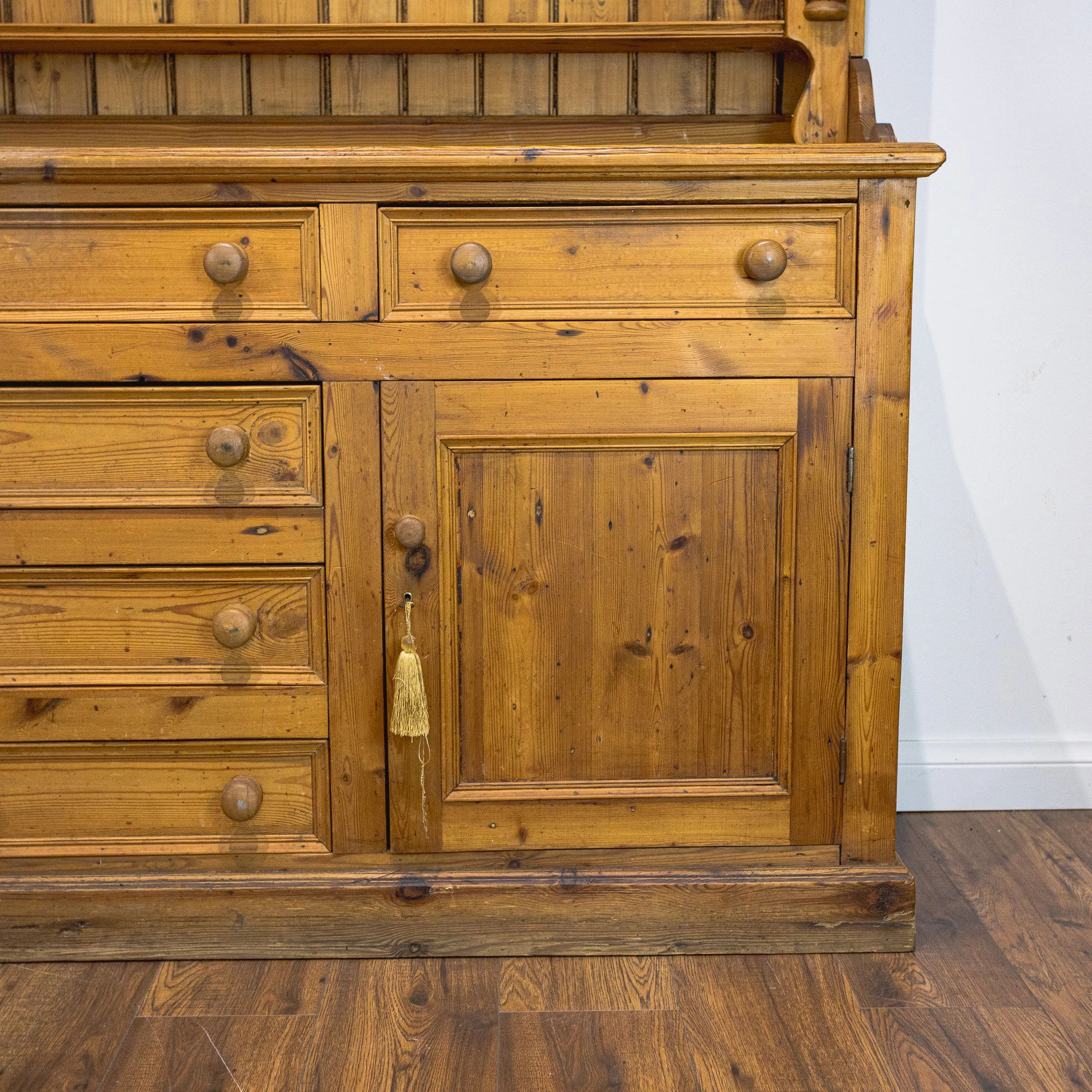 Large Country Farmhouse Pine Dresser