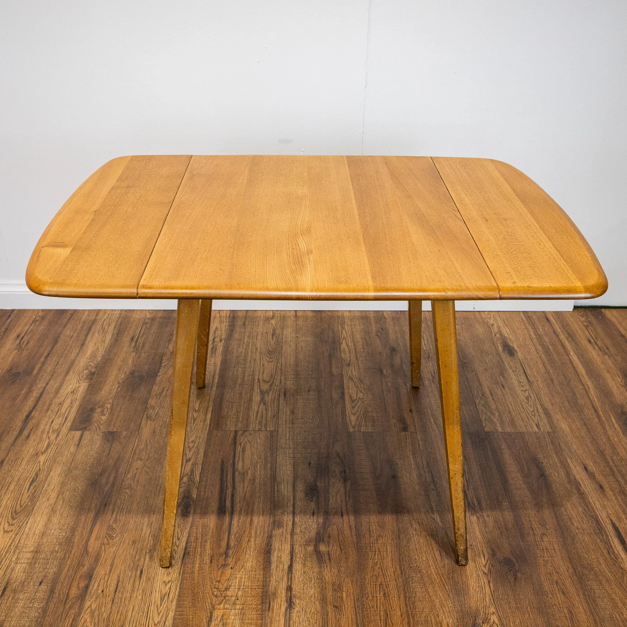 Ercol Blonde Elm Windsor Drop Leaf Dining Table Model 492