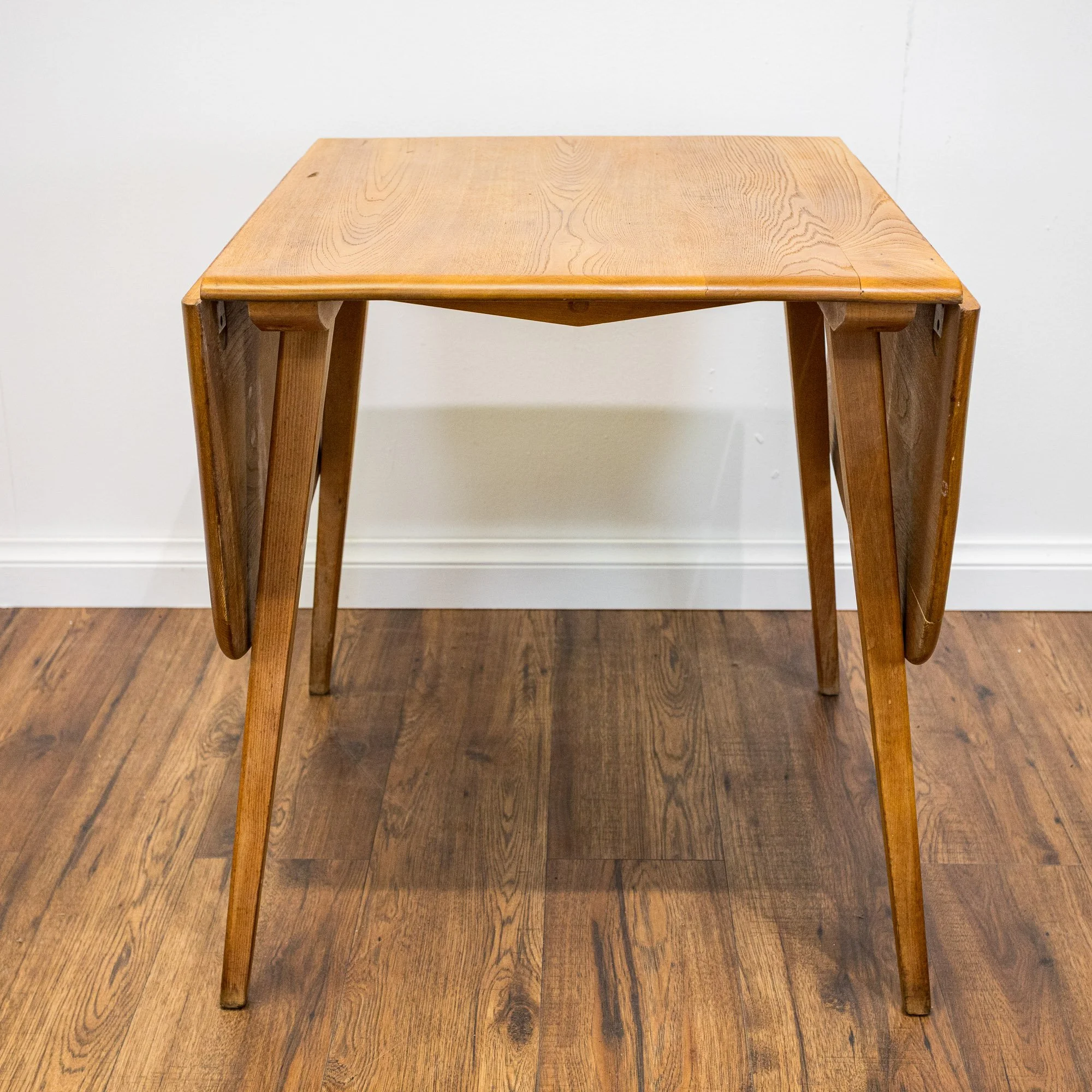Ercol Blonde Elm Windsor Drop Leaf Dining Table Model 383