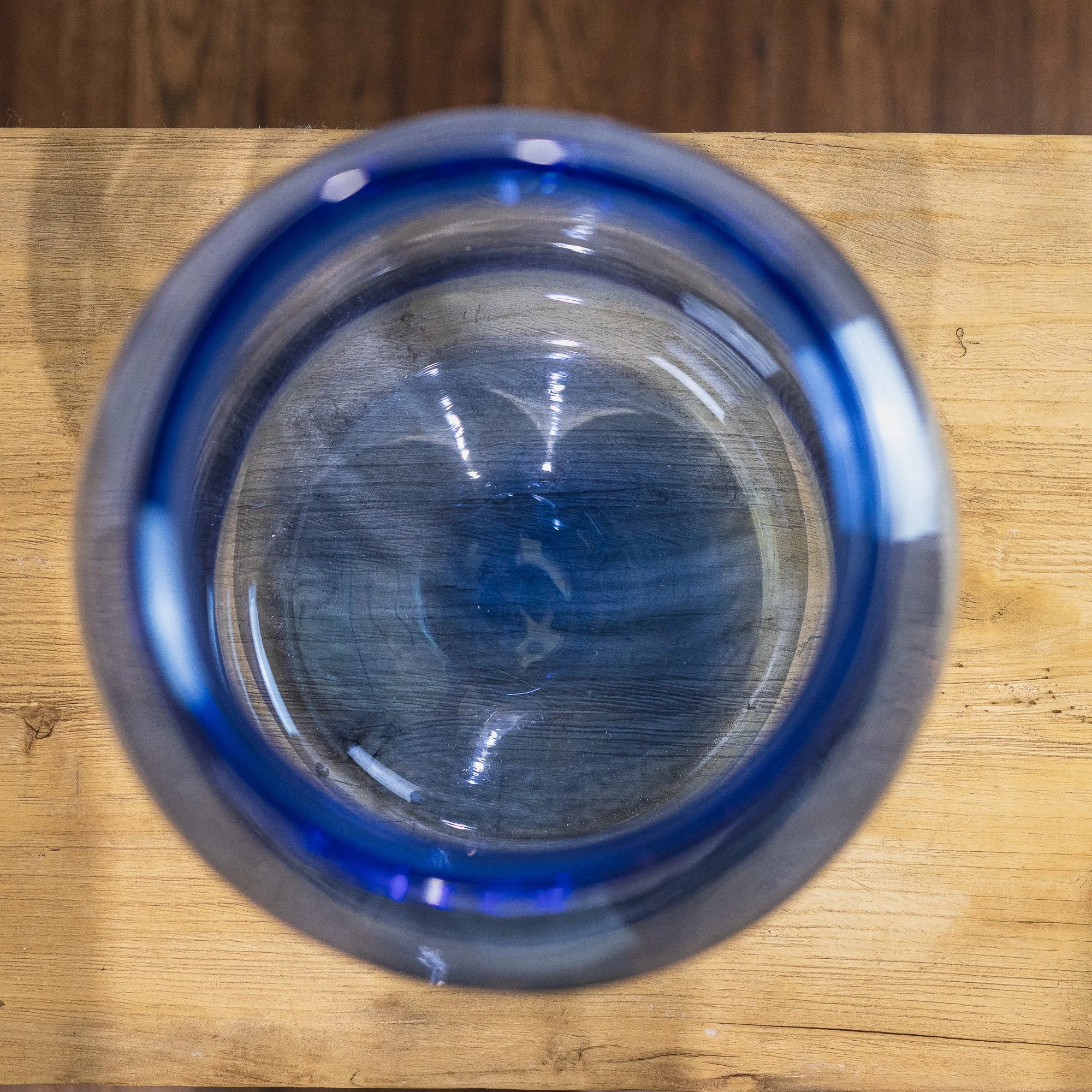 28. Large Blue Tinted European Glass Vase -3.jpg