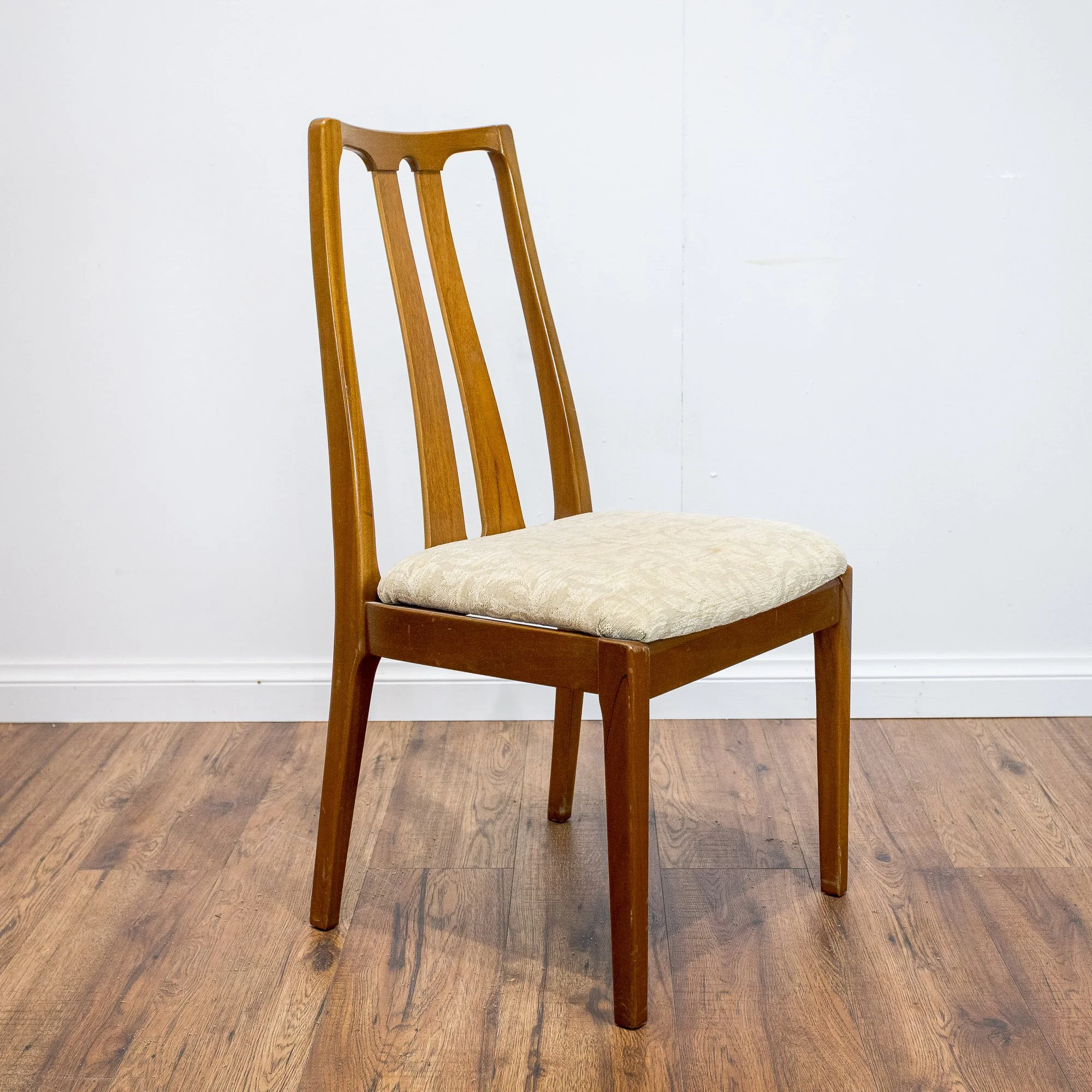 Nathan Teak Oval Extending Dining Table and 4 Chairs