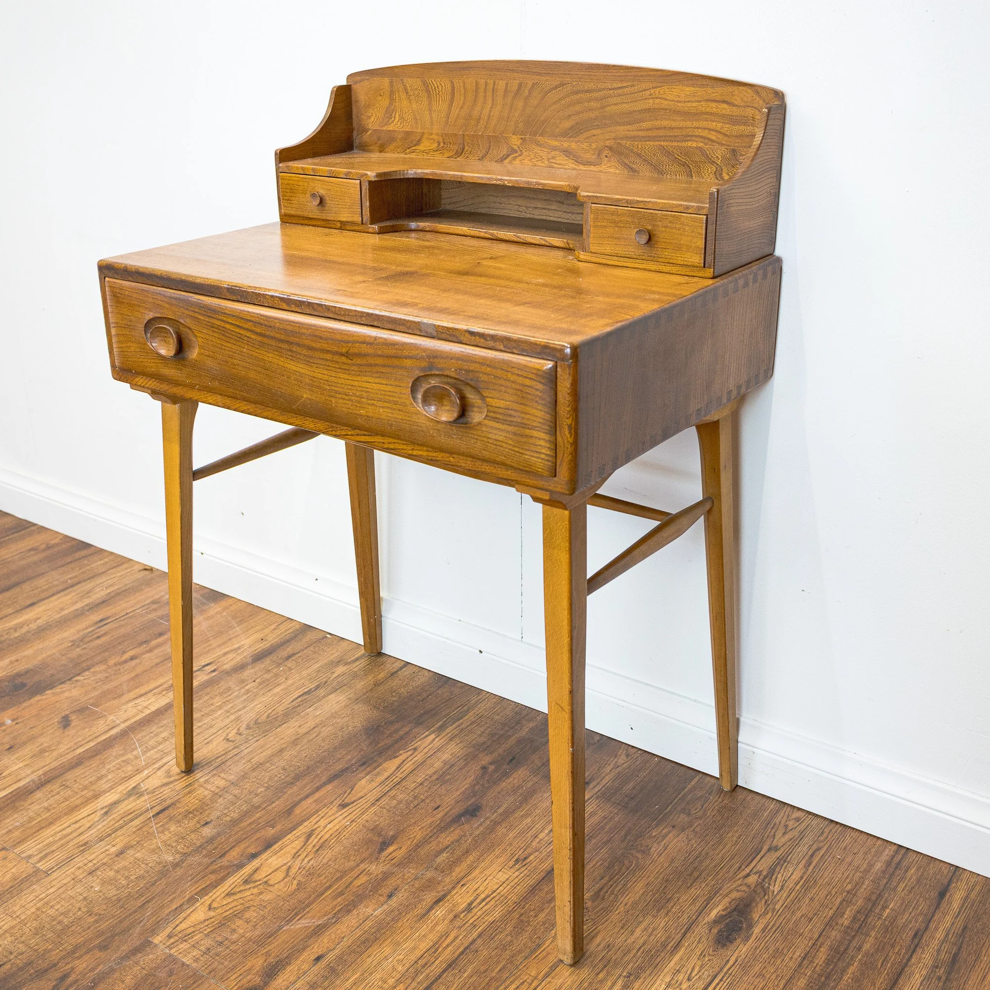 Ercol Model 439 Blonde Elm and Beech Writing Desk