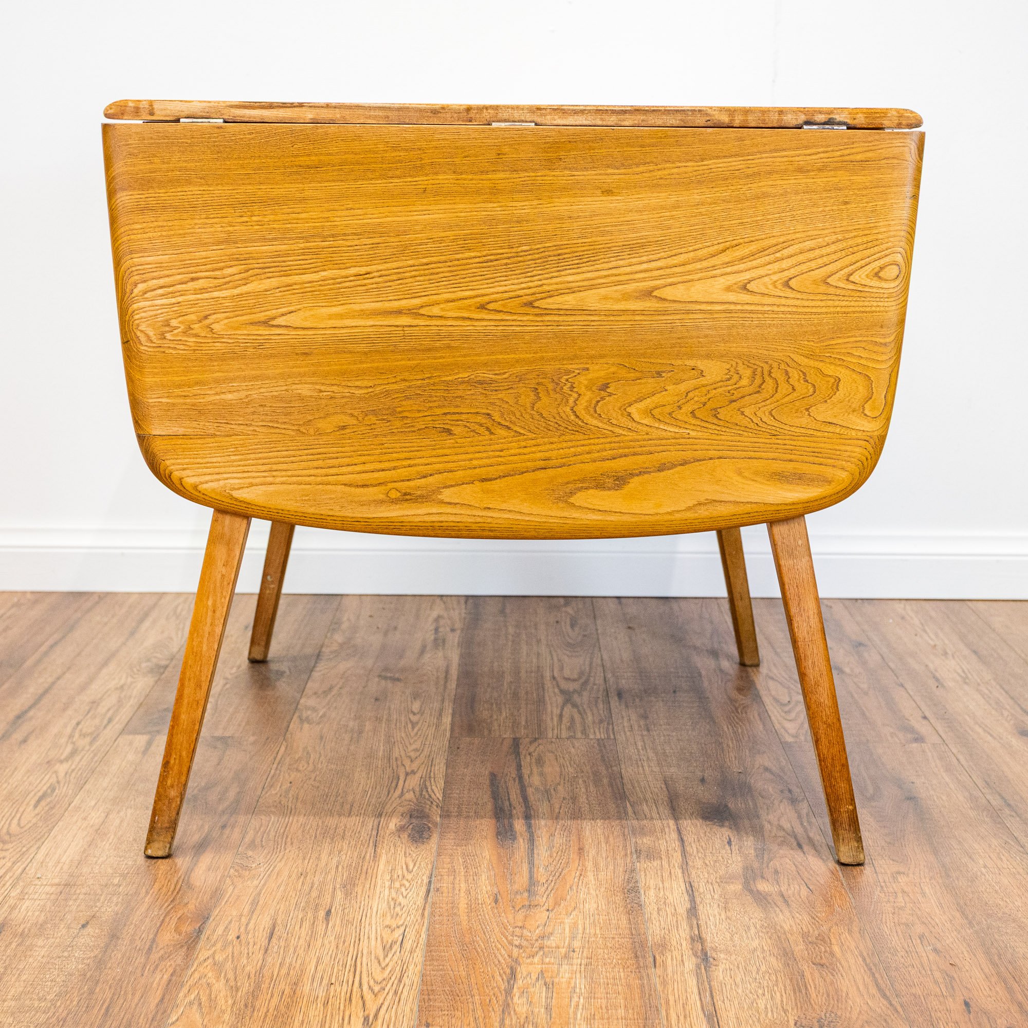 Ercol Blonde Elm Windsor Drop Leaf Dining Table Model 383