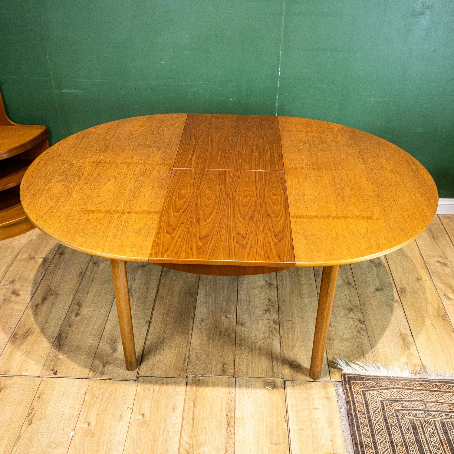McIntosh Tuck Under Teak Round Dining Table and Chairs Set
