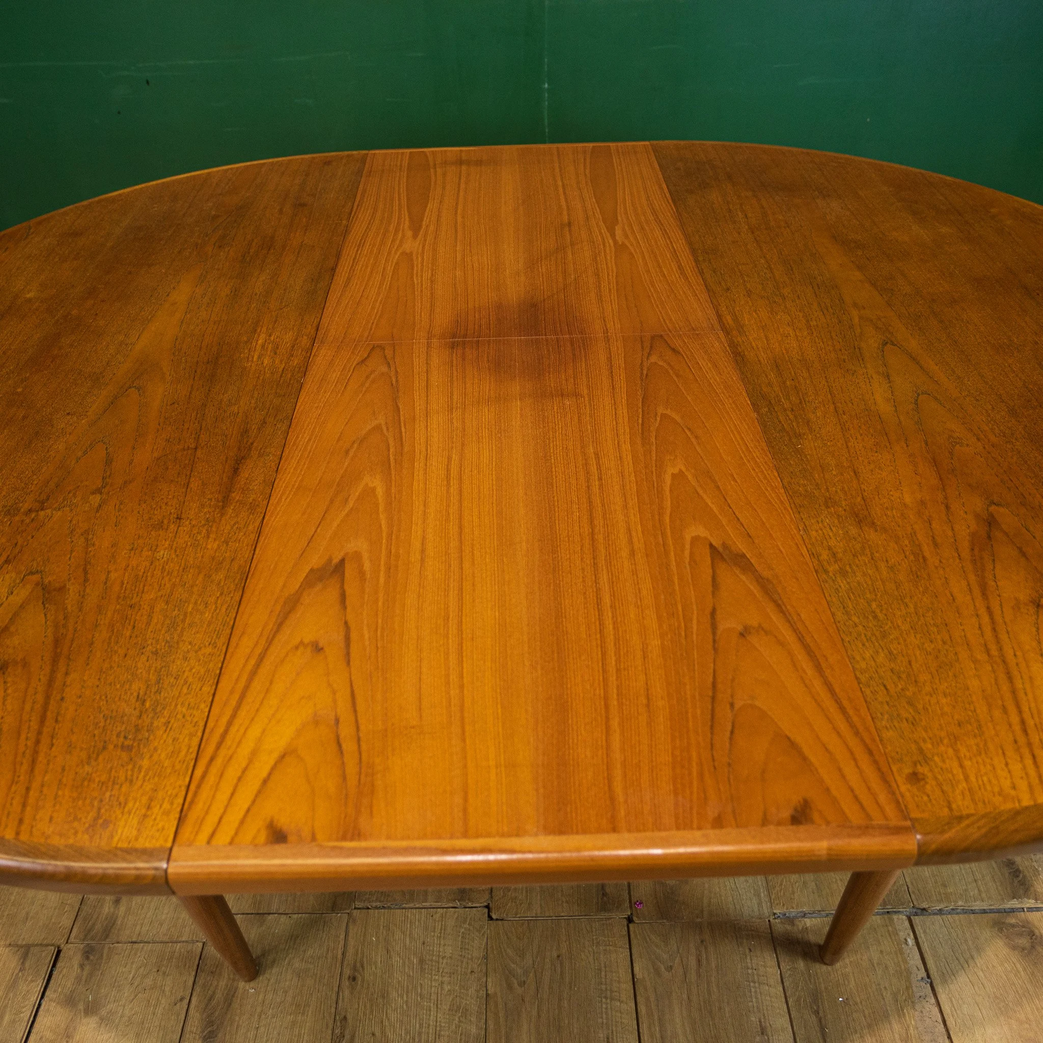 G Plan Fresco Circular Extending Teak Dining Table