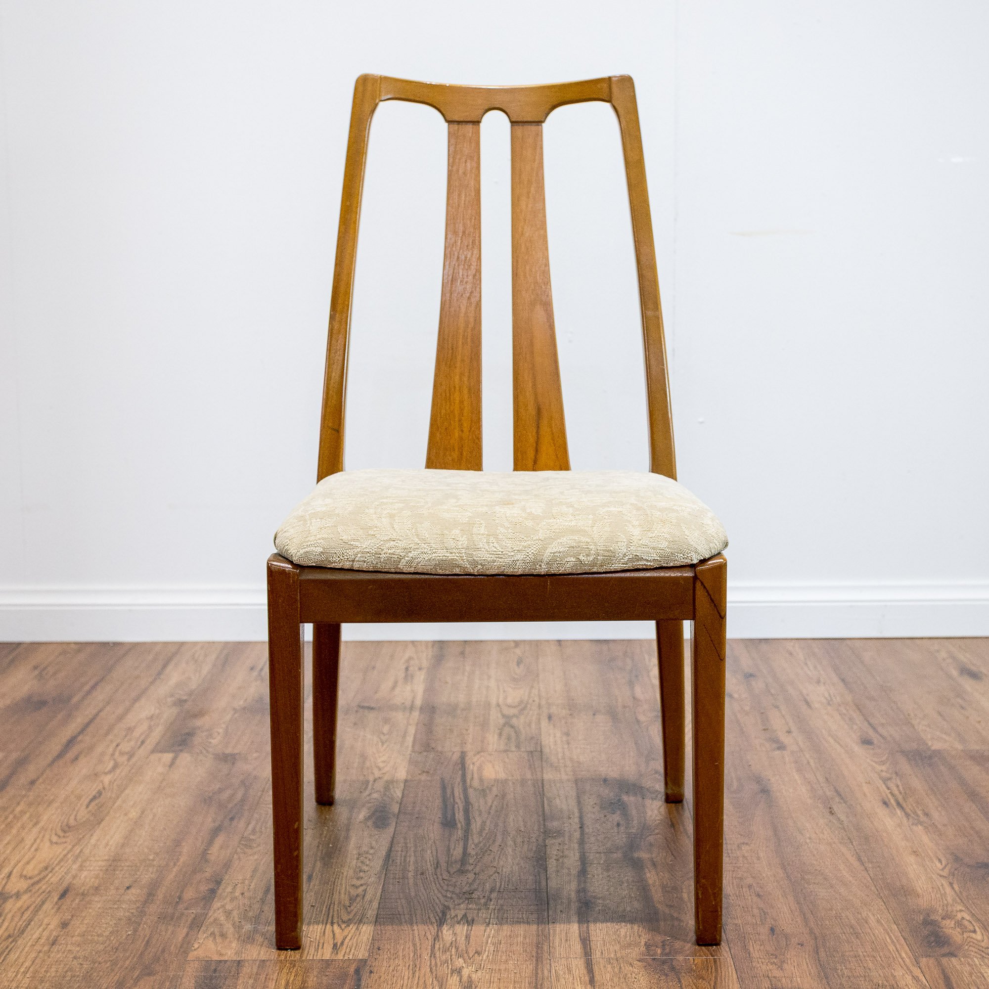 Nathan Teak Oval Extending Dining Table and 4 Chairs