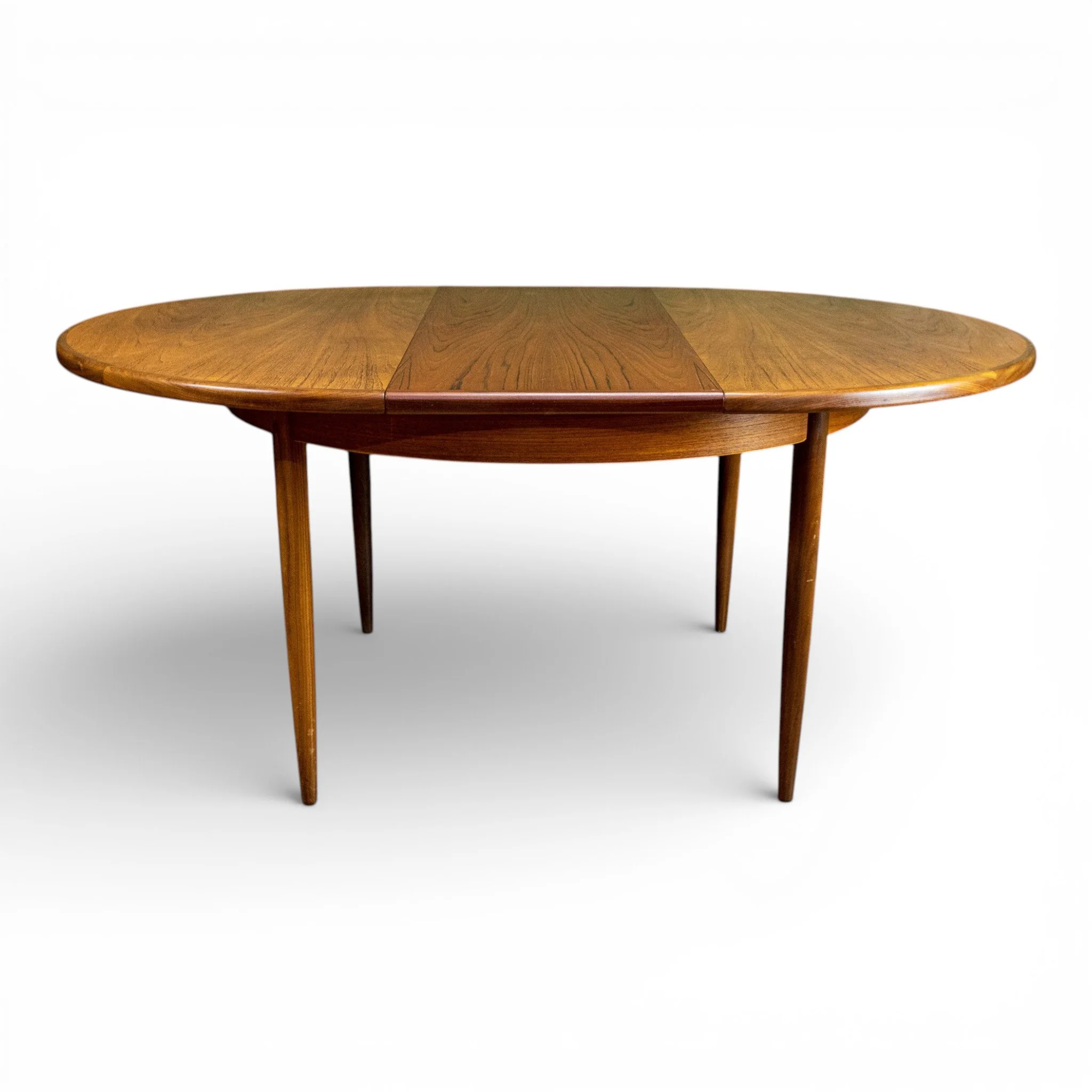 G Plan Fresco Round Teak Extending Dining Table