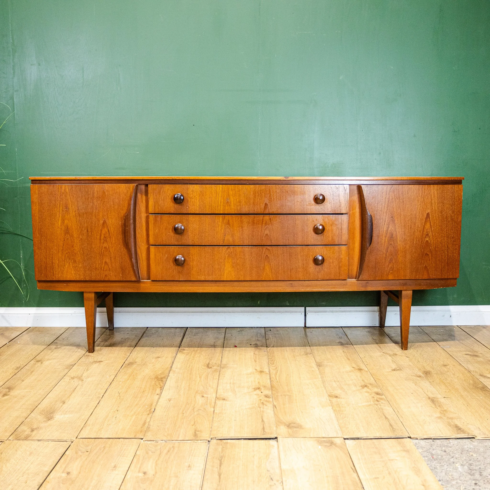 Beautility Teak 3 Drawer Sideboard