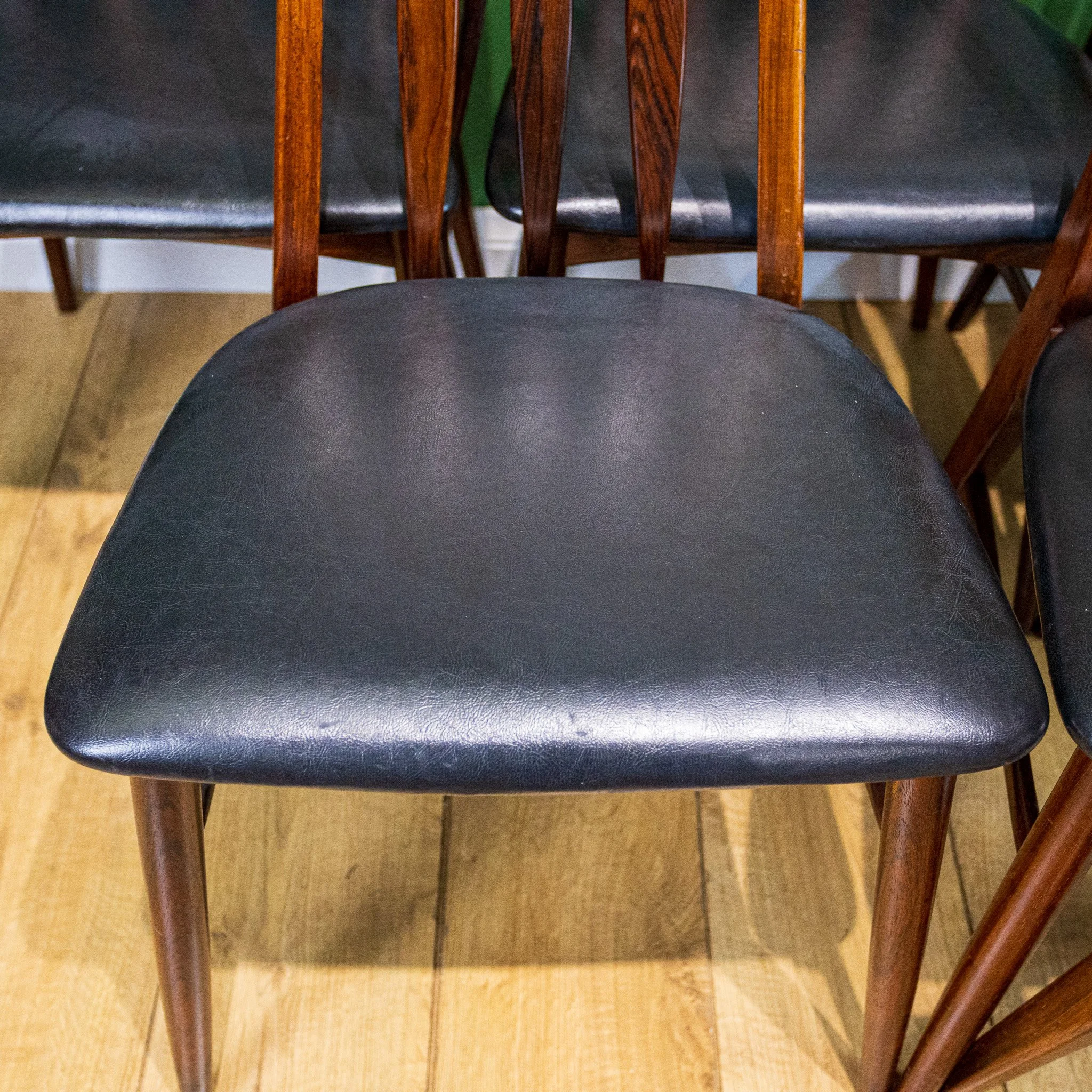 8 x Niels Koefoed Rosewood Eva Chairs (6 Dining Chairs + 2 Carvers)