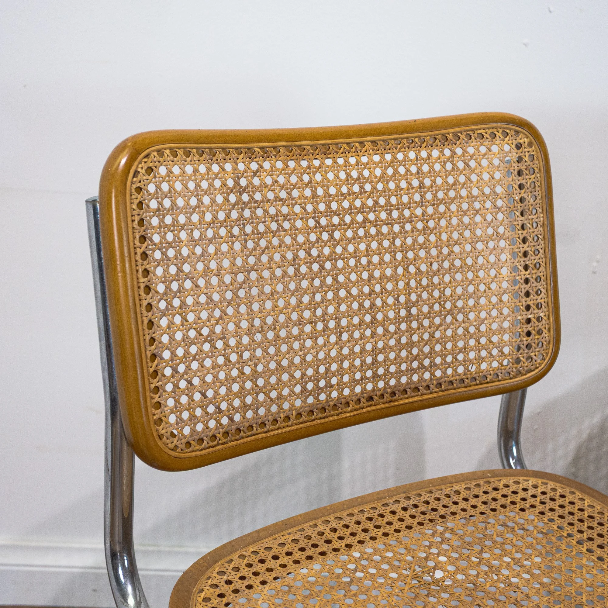 Italian Marcel Breuer B32 ‘Cesca’ Dining Chairs – Set of Four