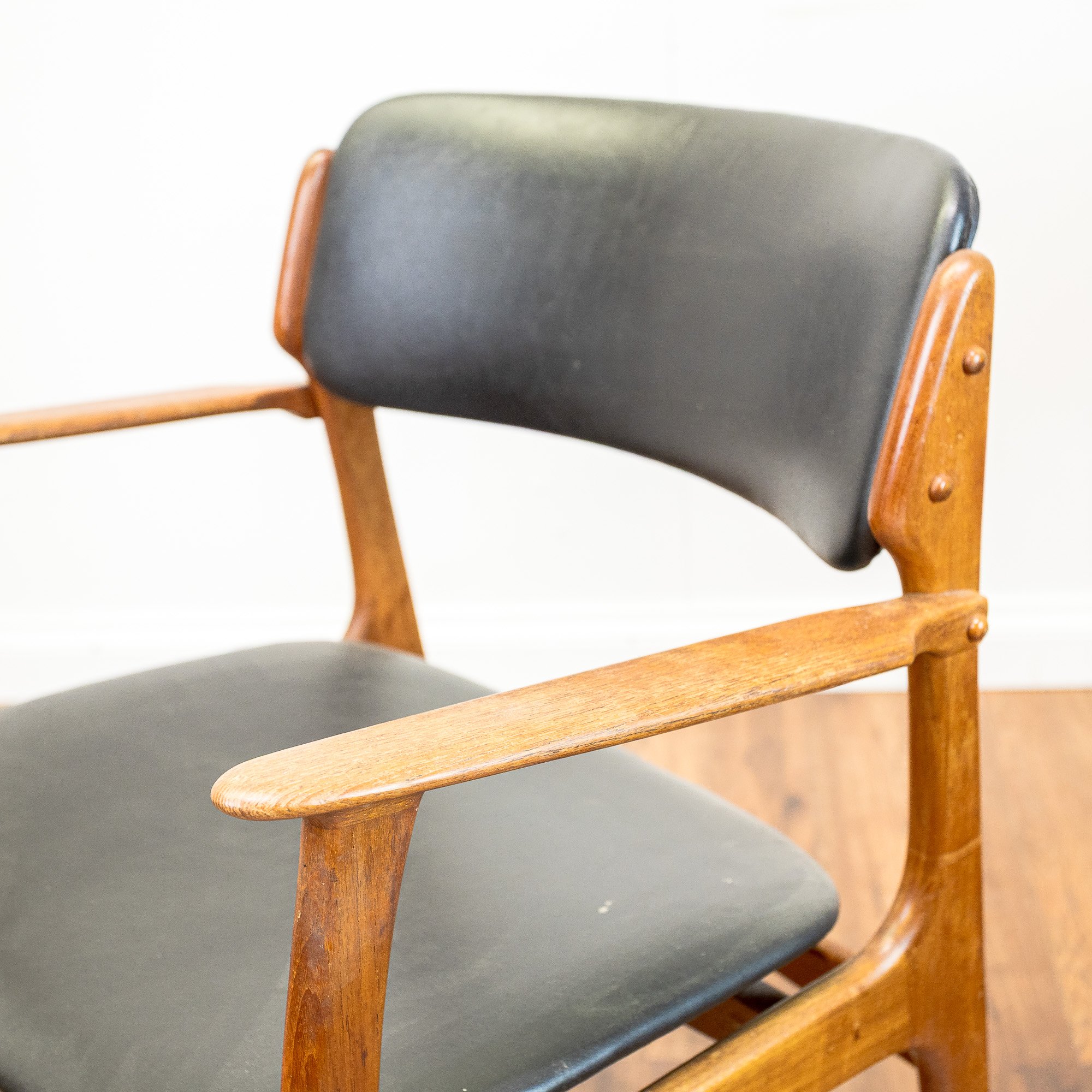 Erik Buch for OD Møbler Model 49 & 50 Teak Dining Chairs x6