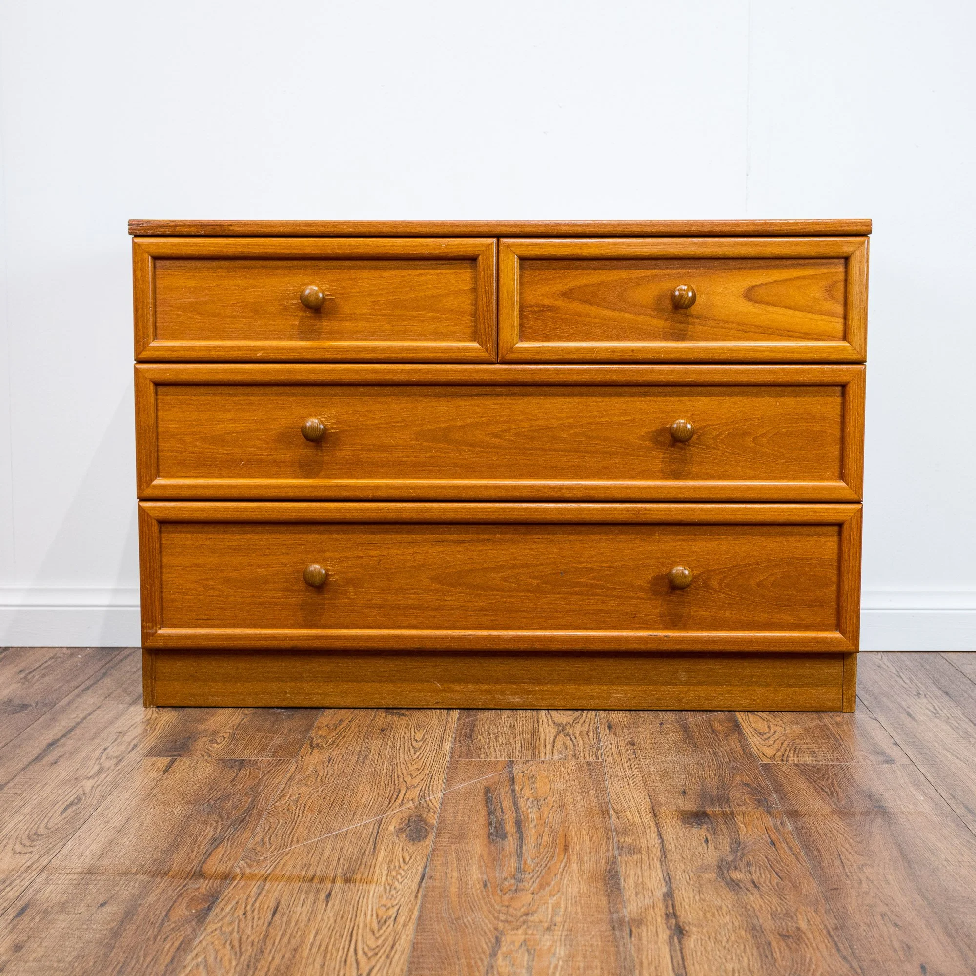 G Plan Albany Teak Chest of 4 Drawers by Leslie Dandy