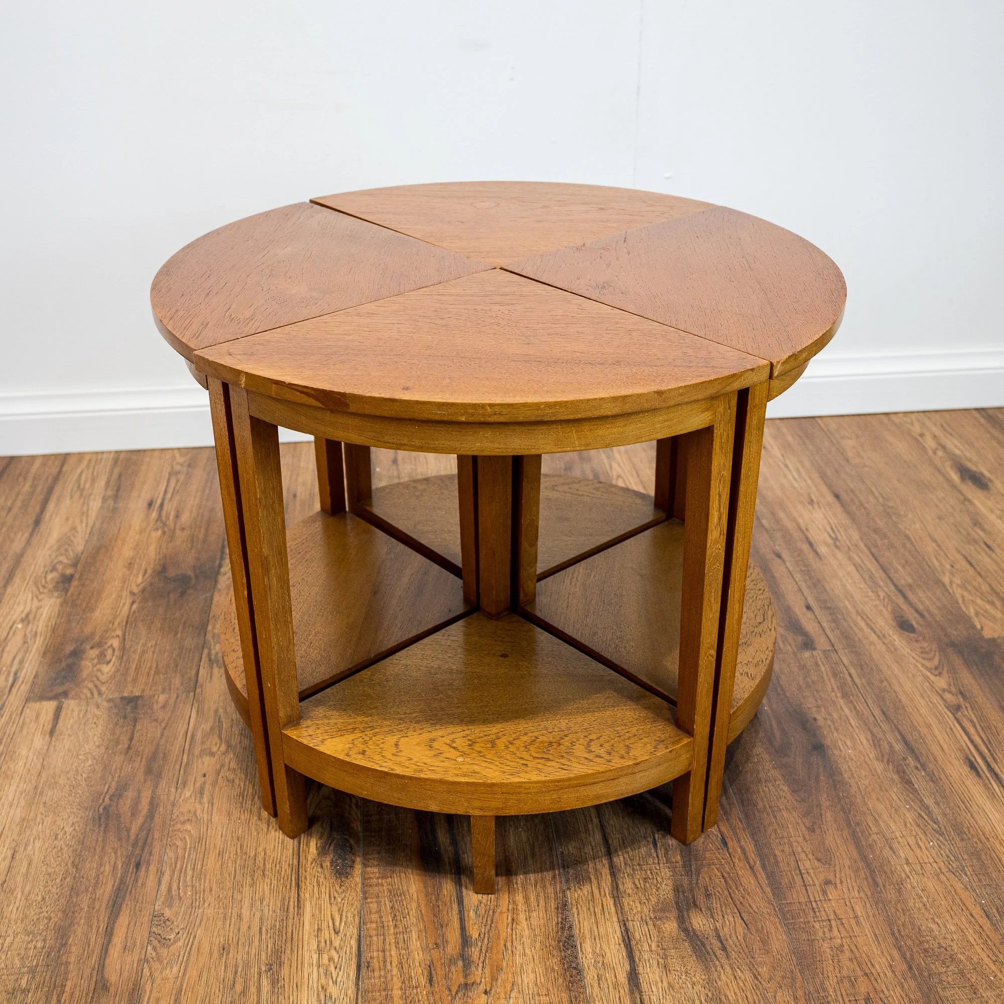 Art Deco Quartet Oak Nest of Tables