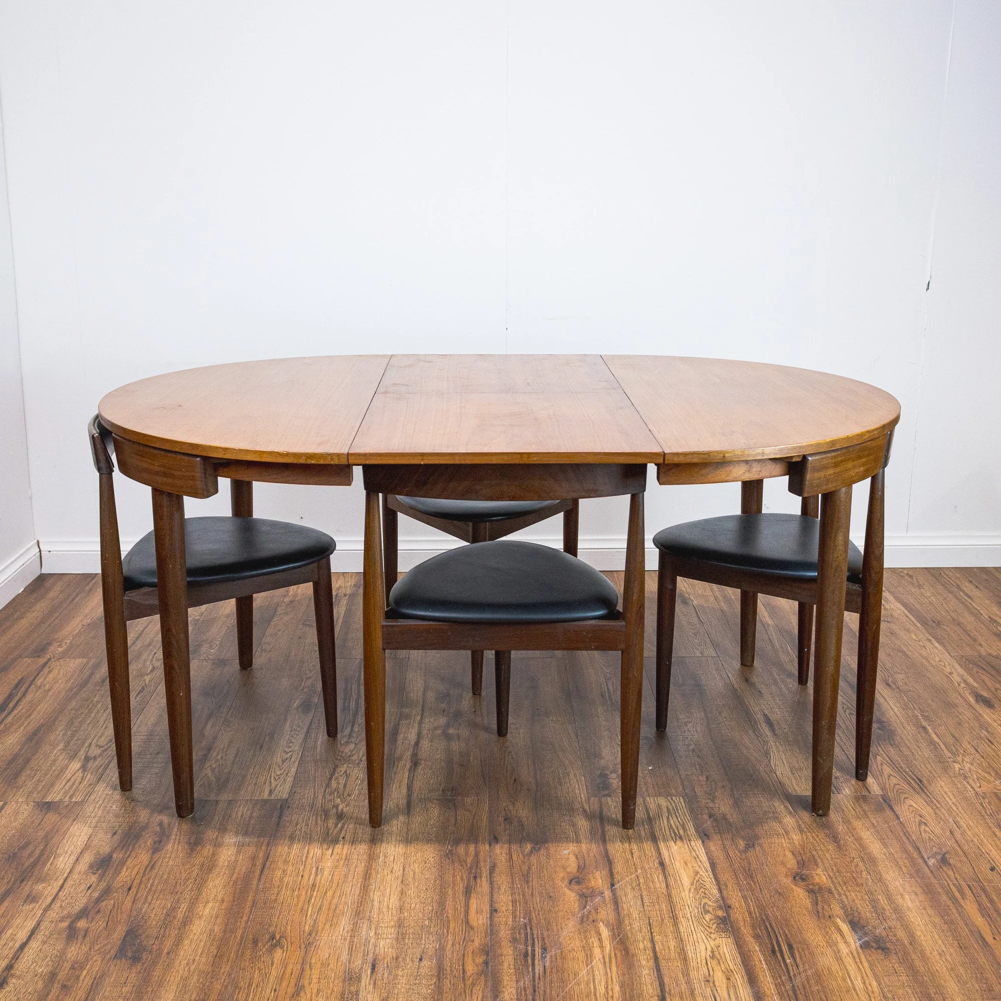 Frem Røjle Teak ‘Roundette’ Extending Dining Set by Hans Olsen