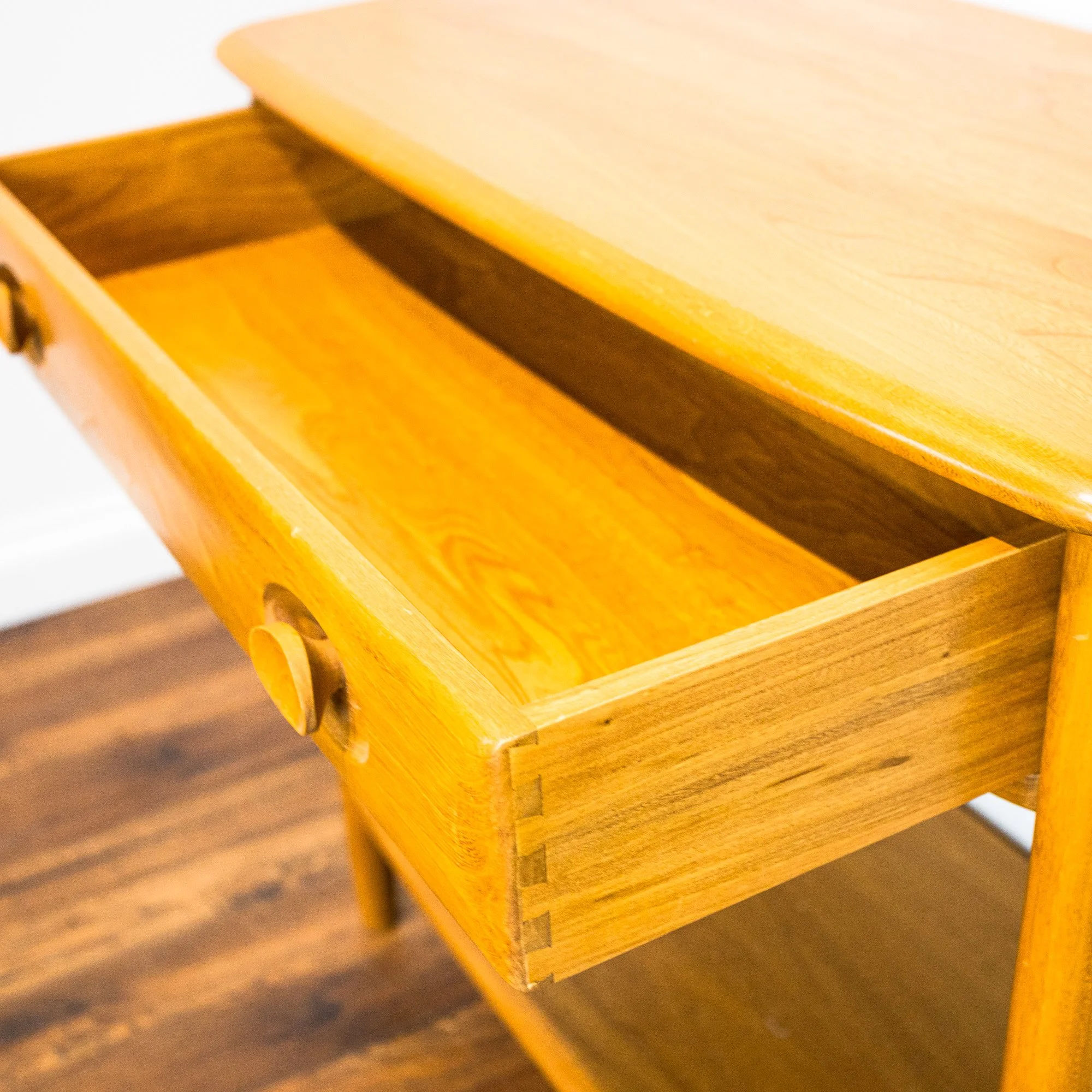 Ercol Windsor Single Drawer Elm Console Table