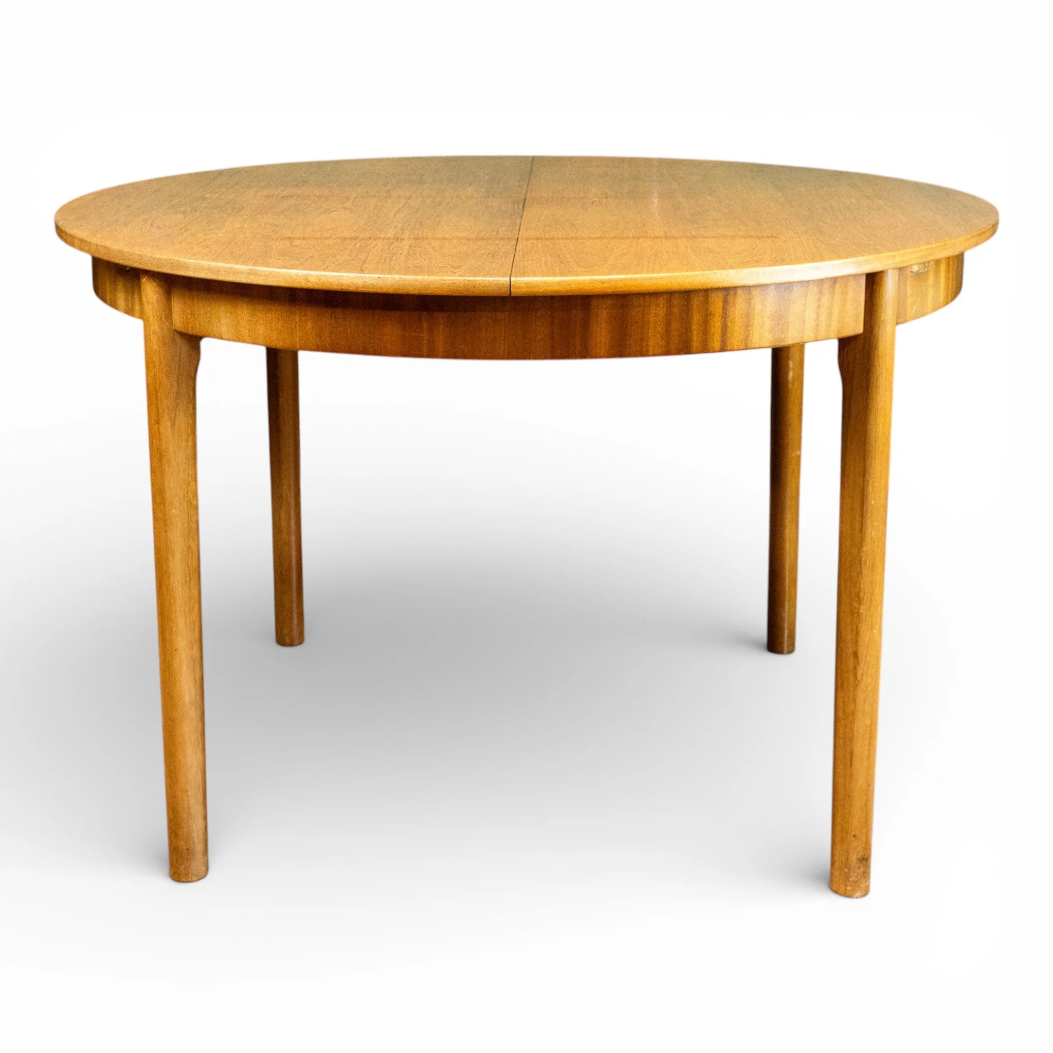 McIntosh Tuck Under Teak Round Dining Table and Chairs Set
