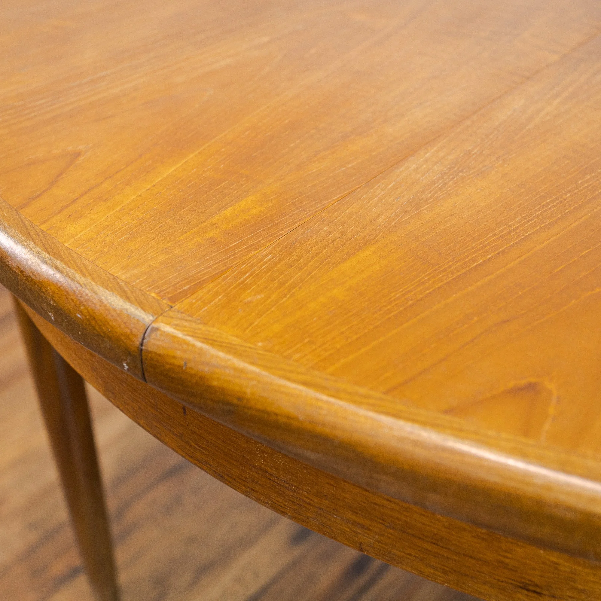 G Plan Fresco Teak Round Extending Dining Table by V. B. Wilkins
