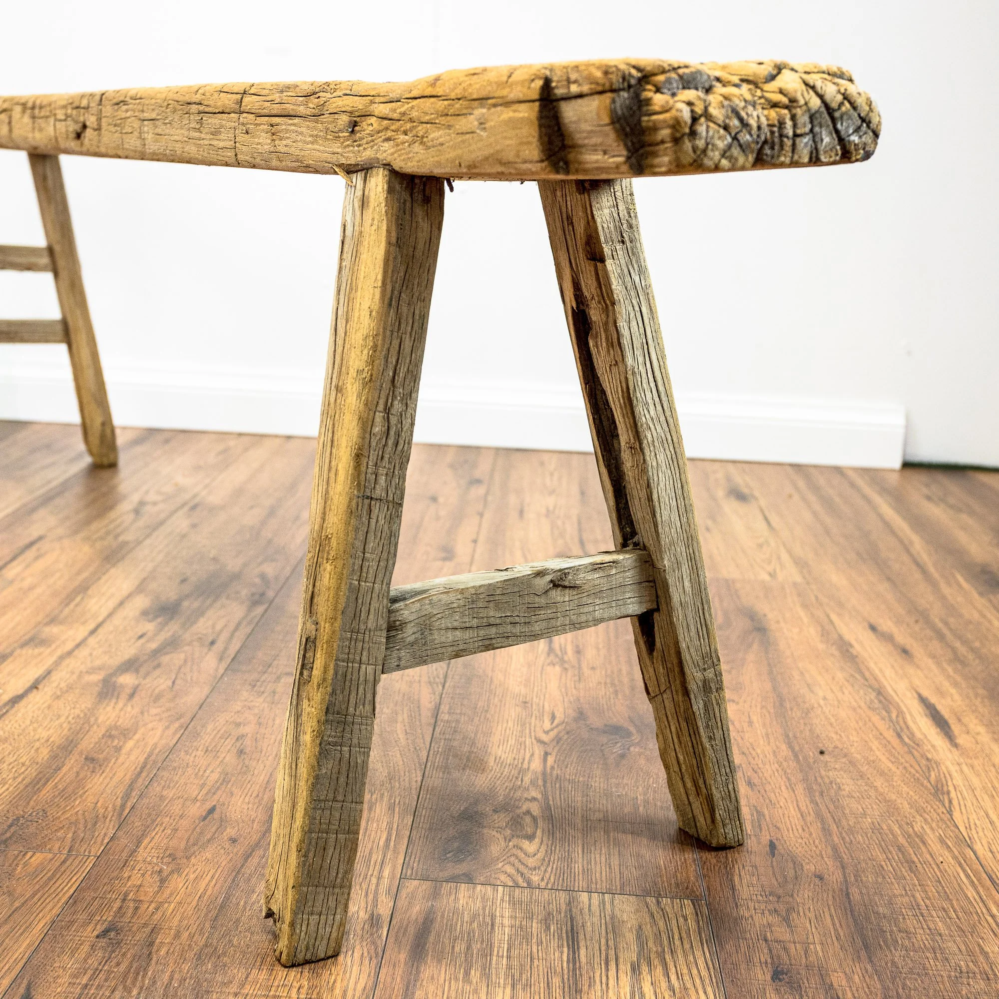 Reclaimed Elm Skinny Pig Bench