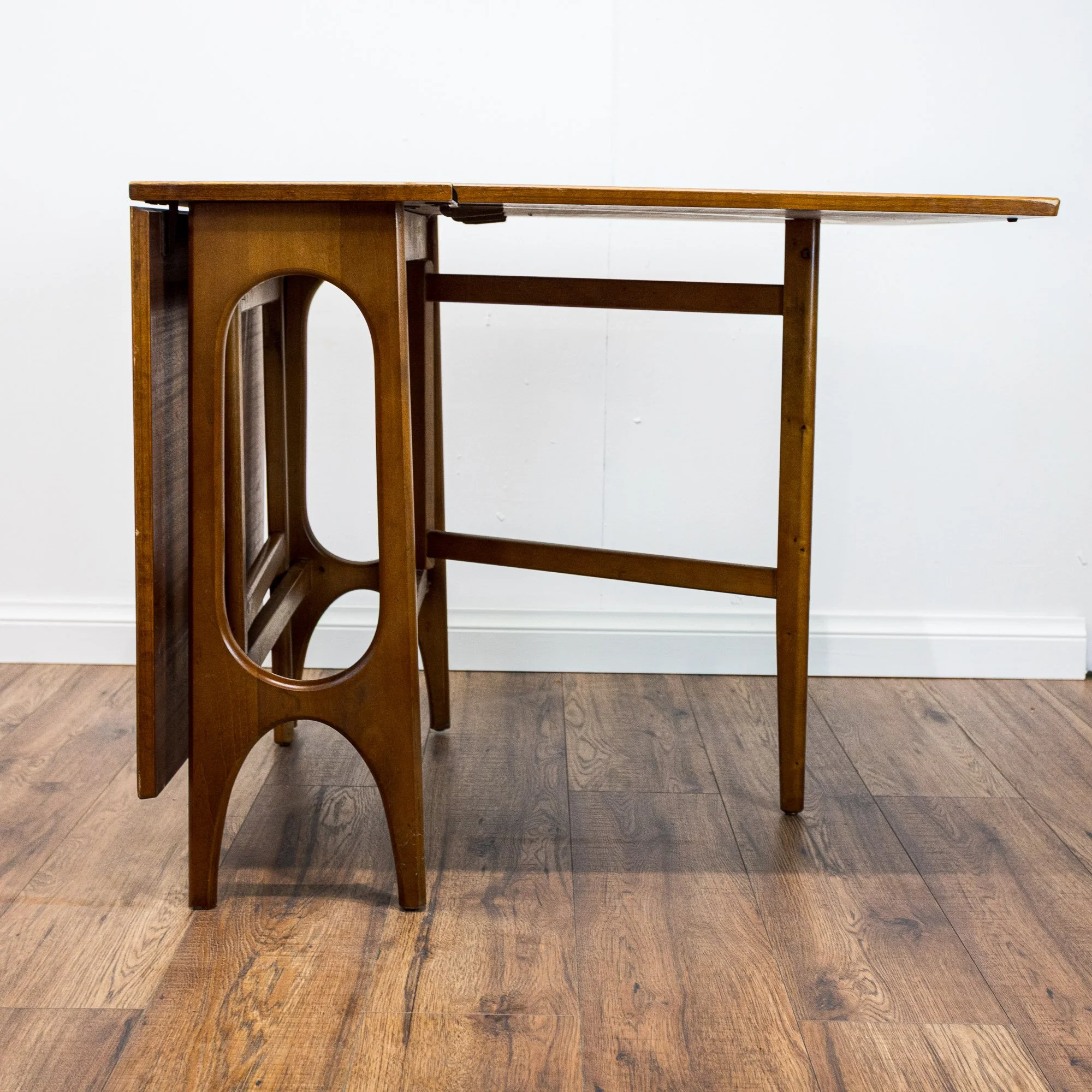 Mid Century Teak Drop Leaf Dining Table