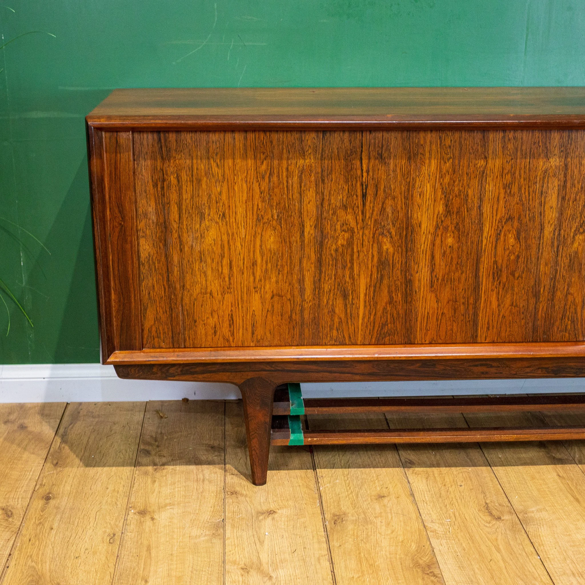Bernhard Pedersen Rosewood Tambour Front Sideboard