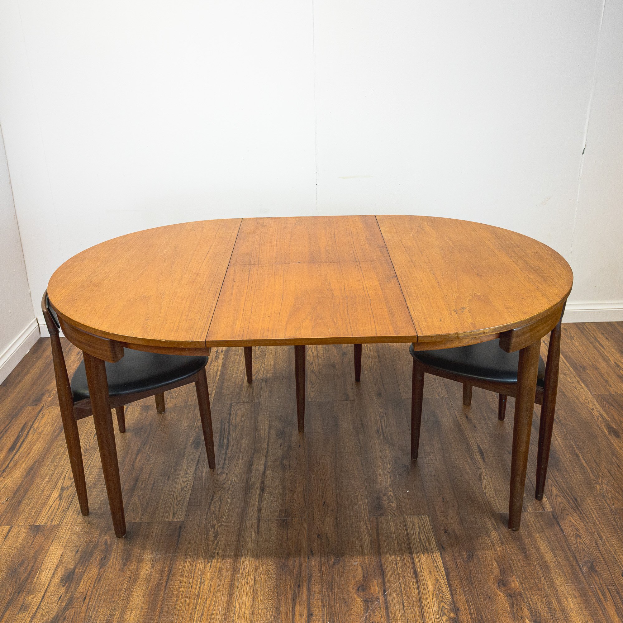 Frem Røjle Teak ‘Roundette’ Extending Dining Set by Hans Olsen
