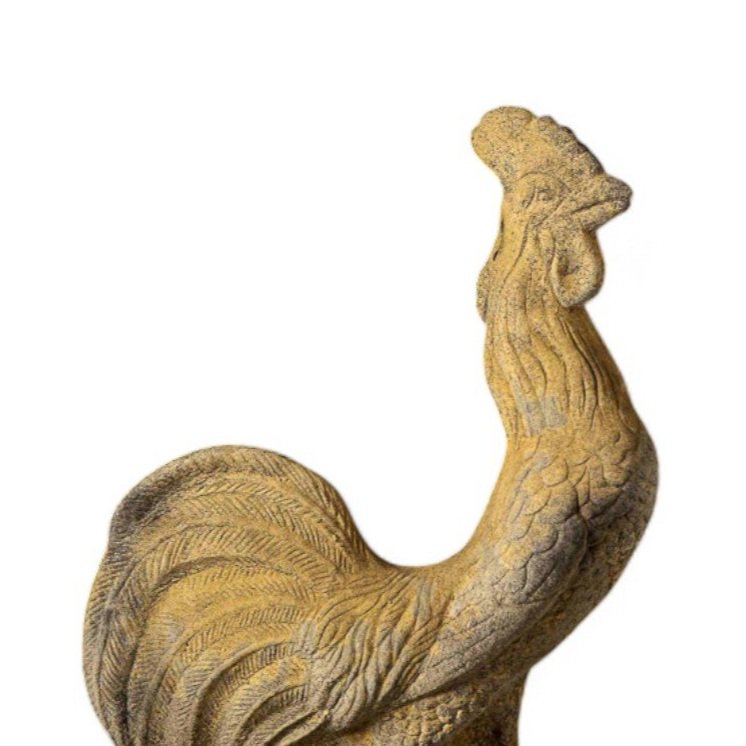Pair of English Stone Cockerels