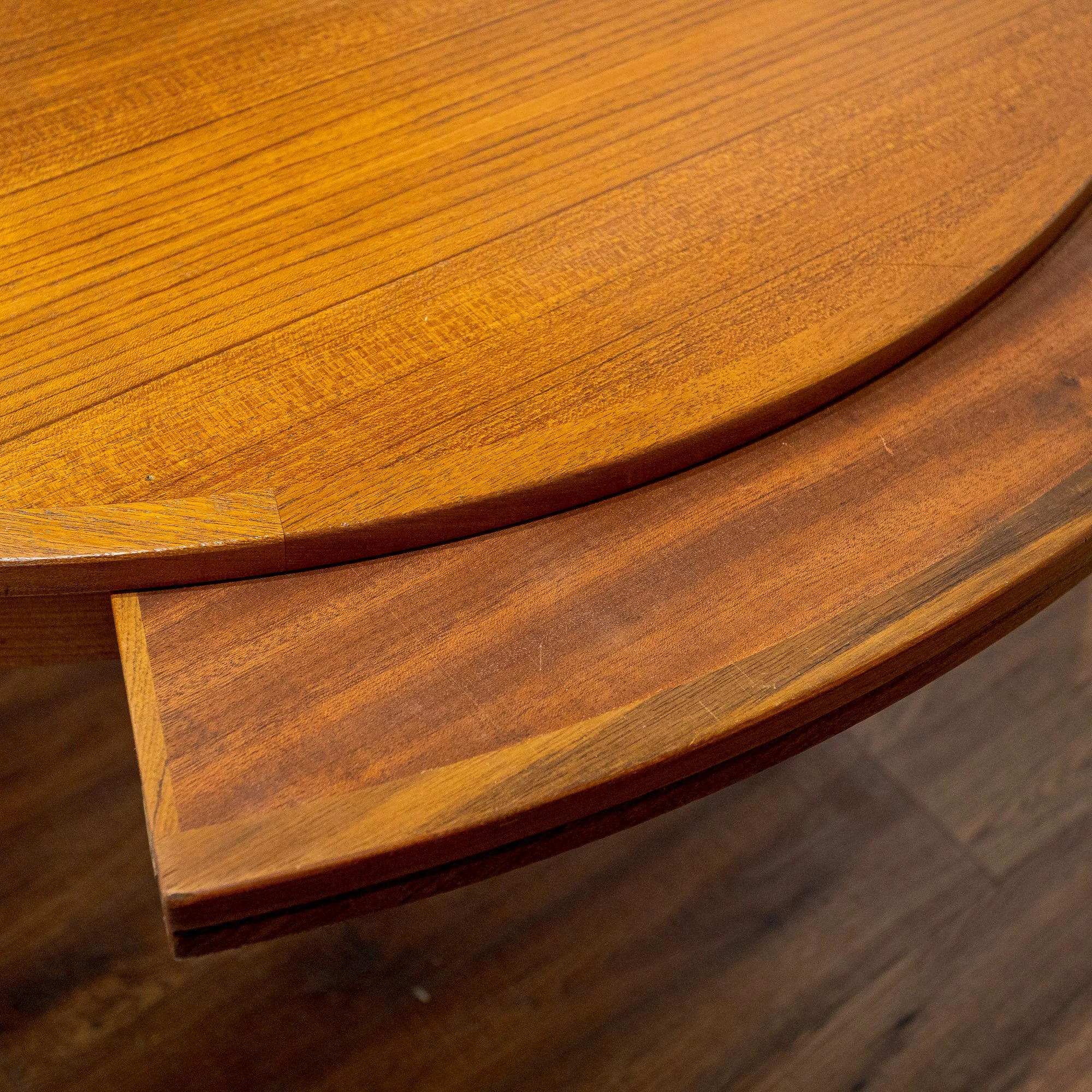 Dyrlund Danish Flip Flap Teak Dining Table